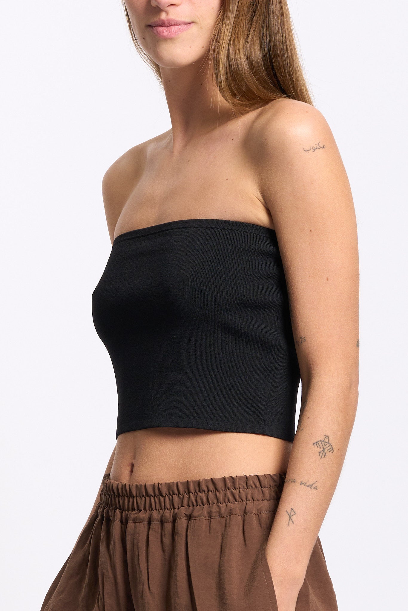 Alpha Top a Fascia Nero Donna-1