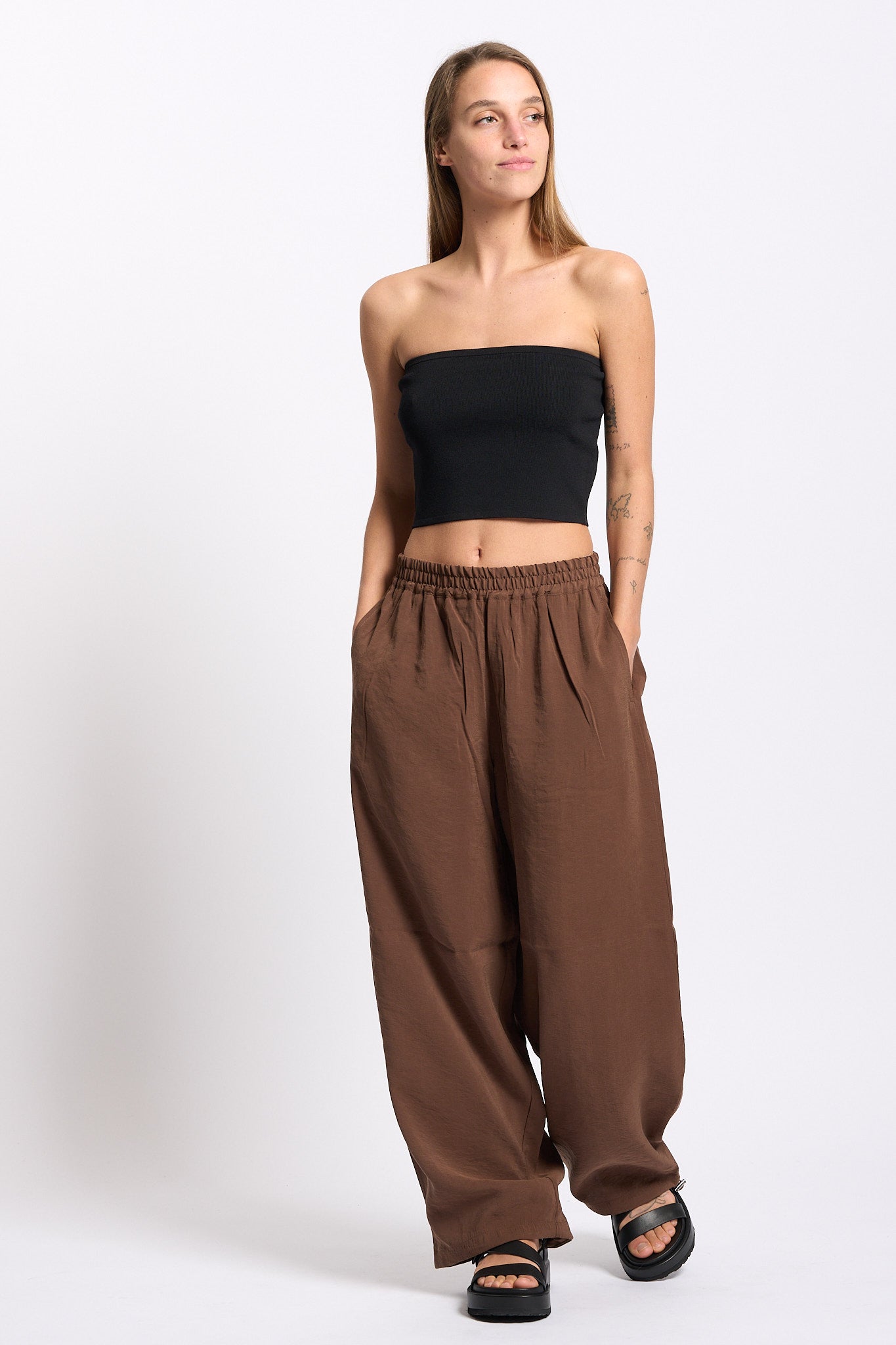 Alpha Top a Fascia Nero Donna-2