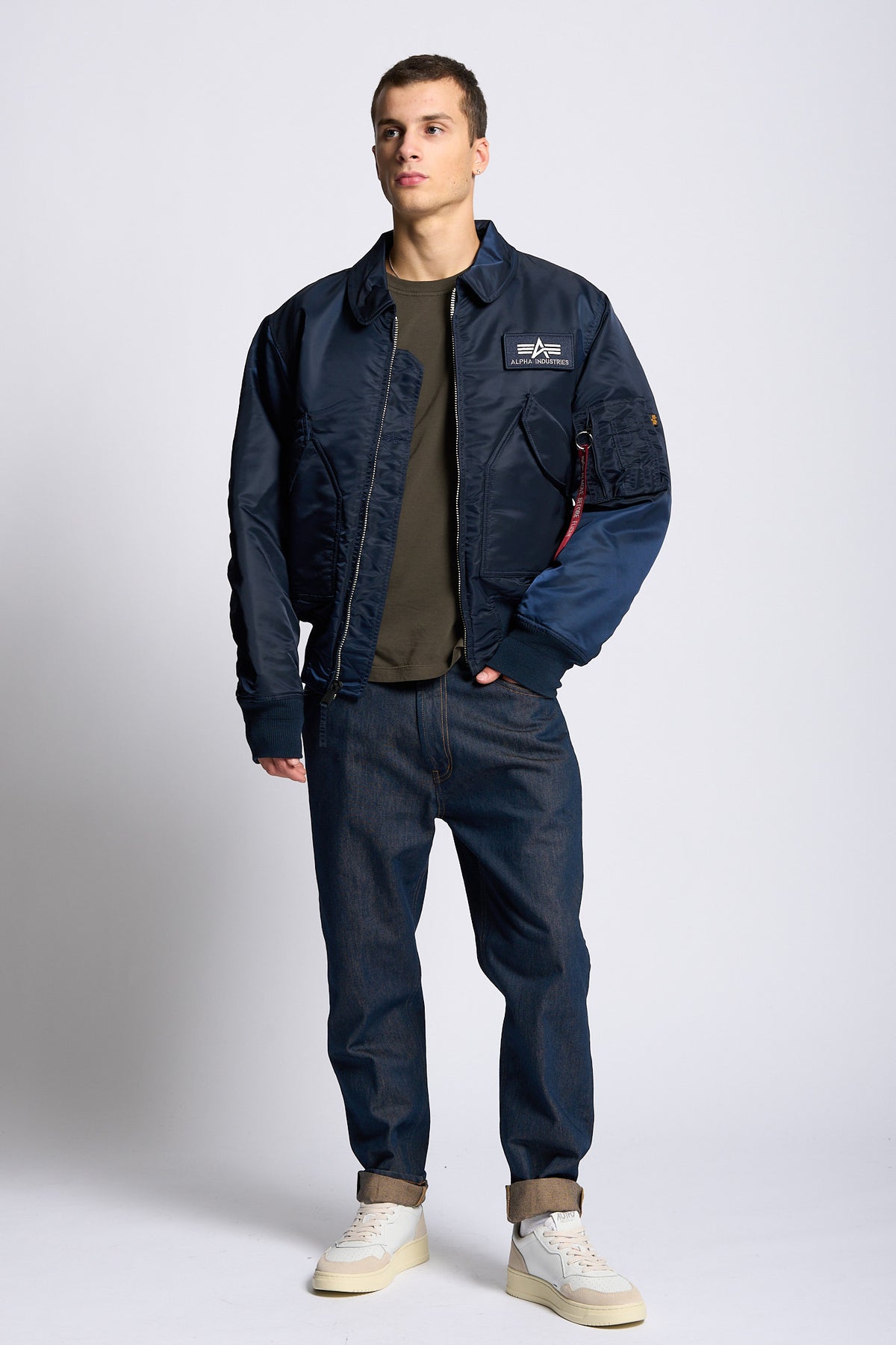 Alpha industries Giubbino Bomber CWU-45 Blu Uomo-2