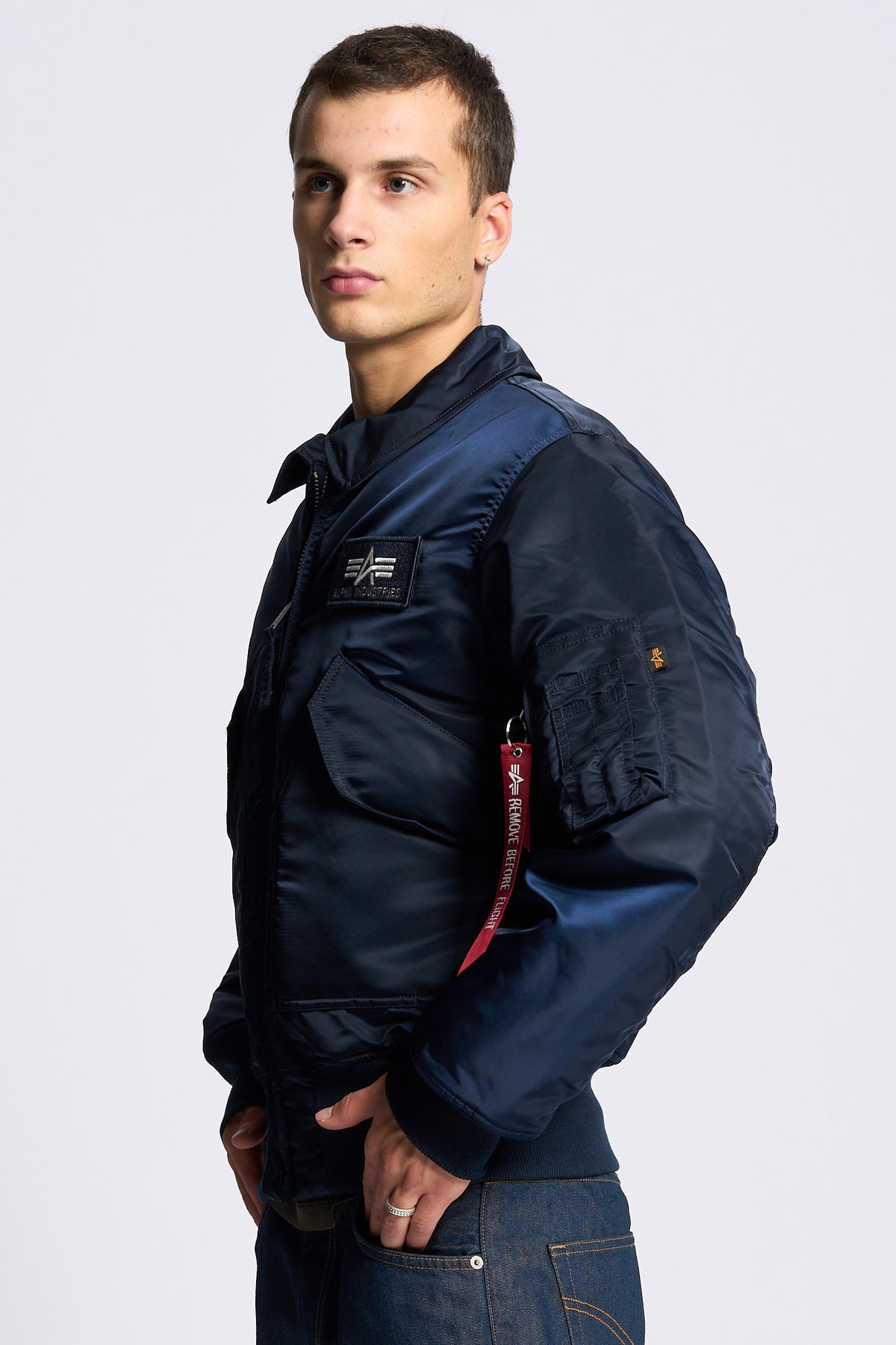 Alpha industries Giubbino Bomber CWU-45 Blu Uomo-3