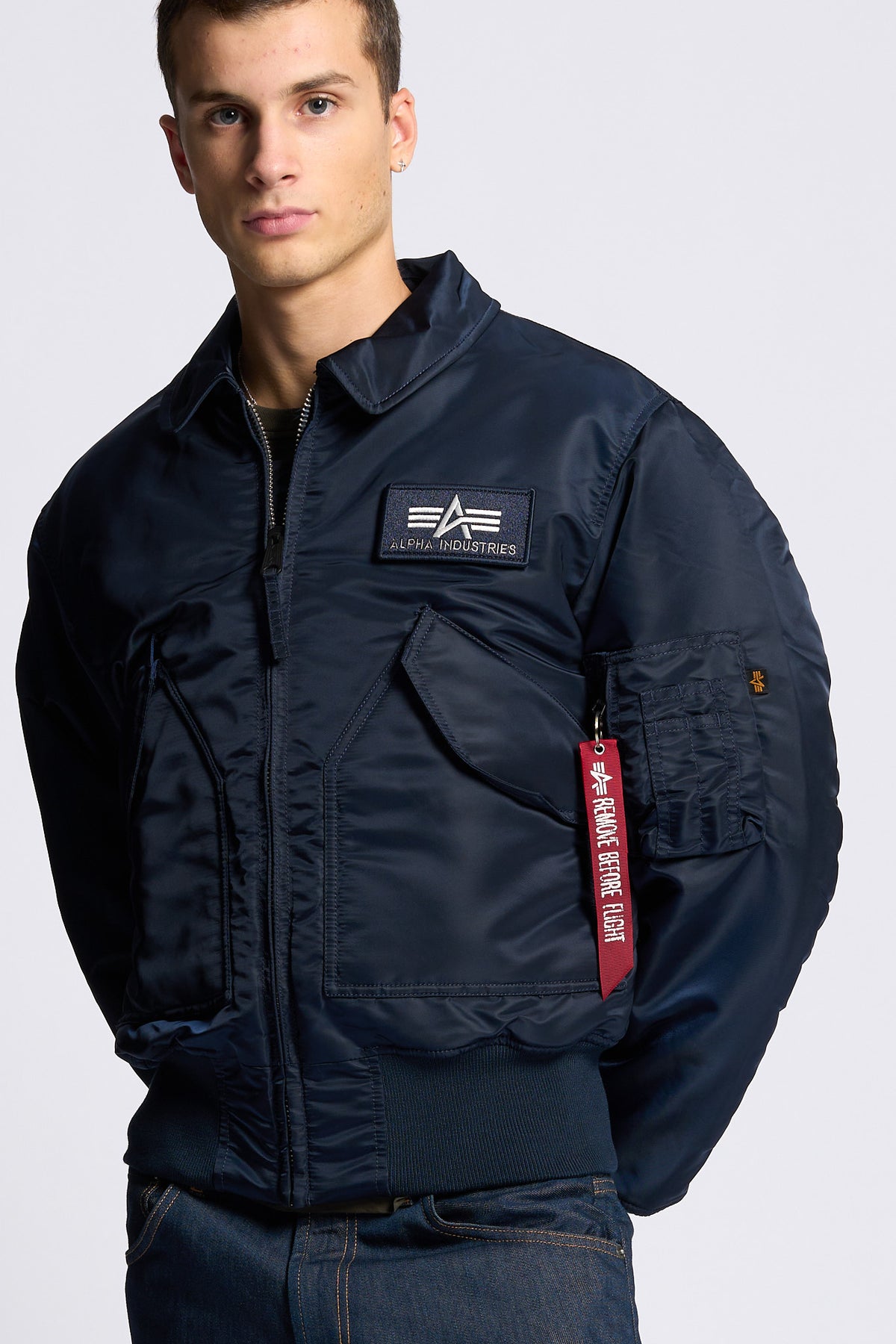 Alpha industries Giubbino Bomber CWU-45 Blu Uomo-6