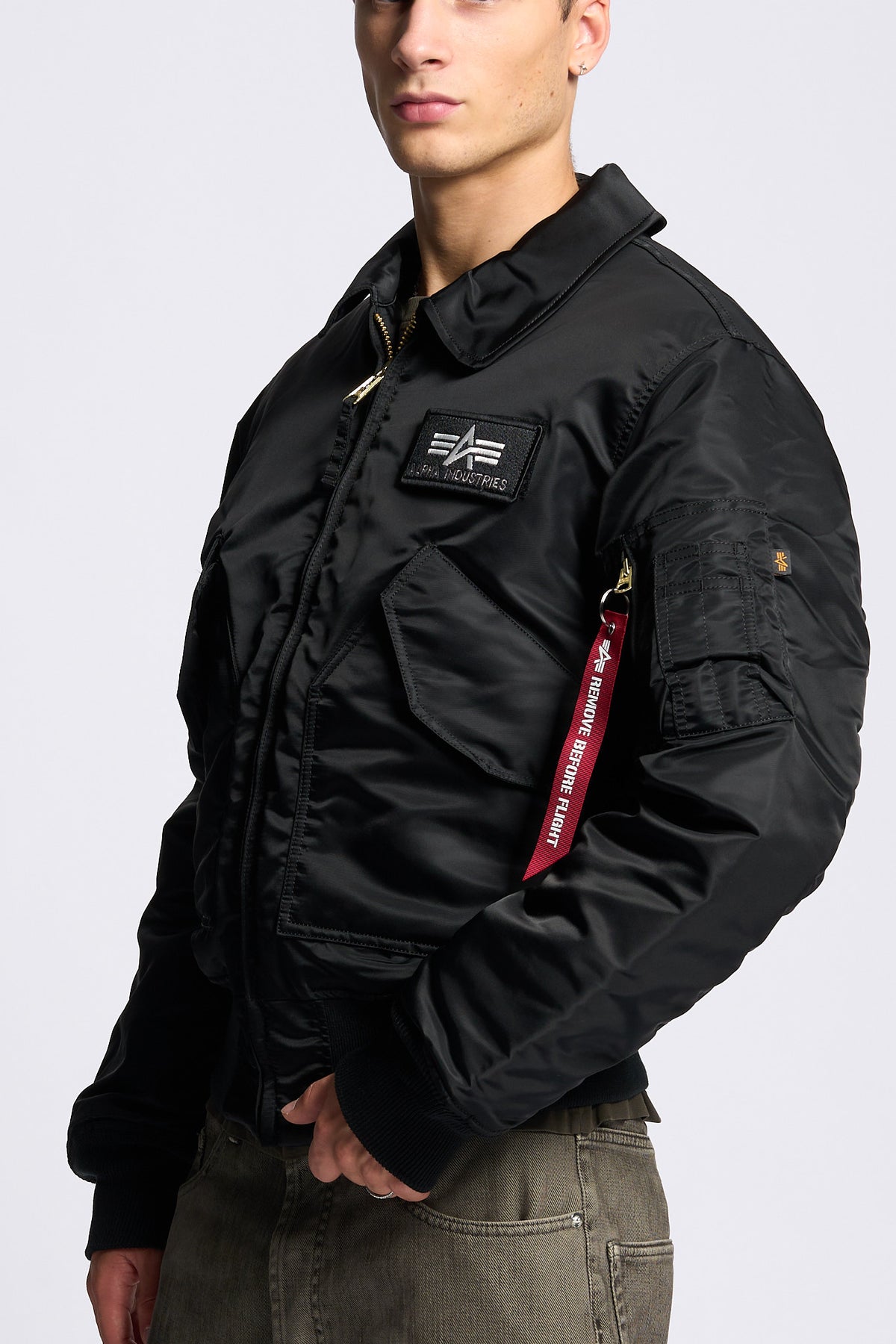 Alpha industries Giubbino Bomber MA-1 Heritage Nero Uomo-3