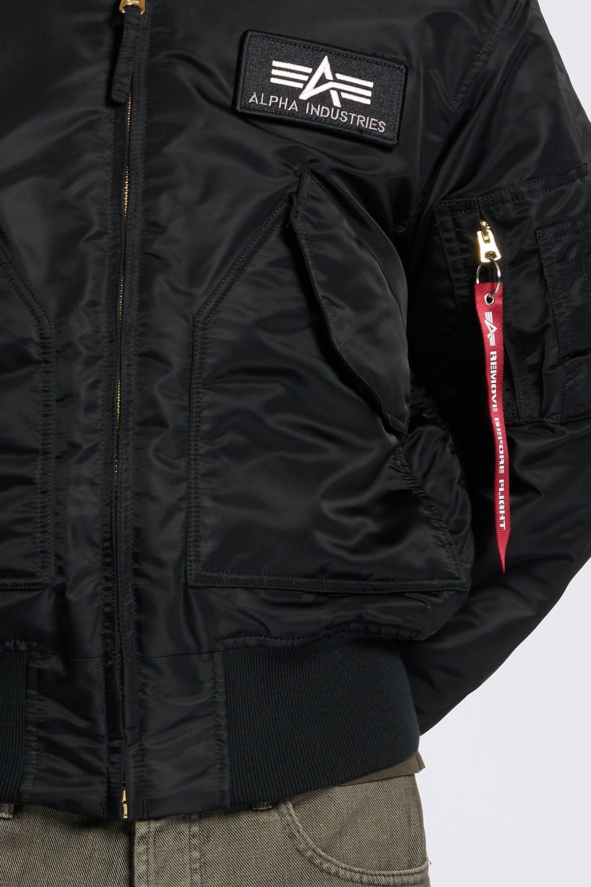 Alpha industries Giubbino Bomber MA-1 Heritage Nero Uomo-5