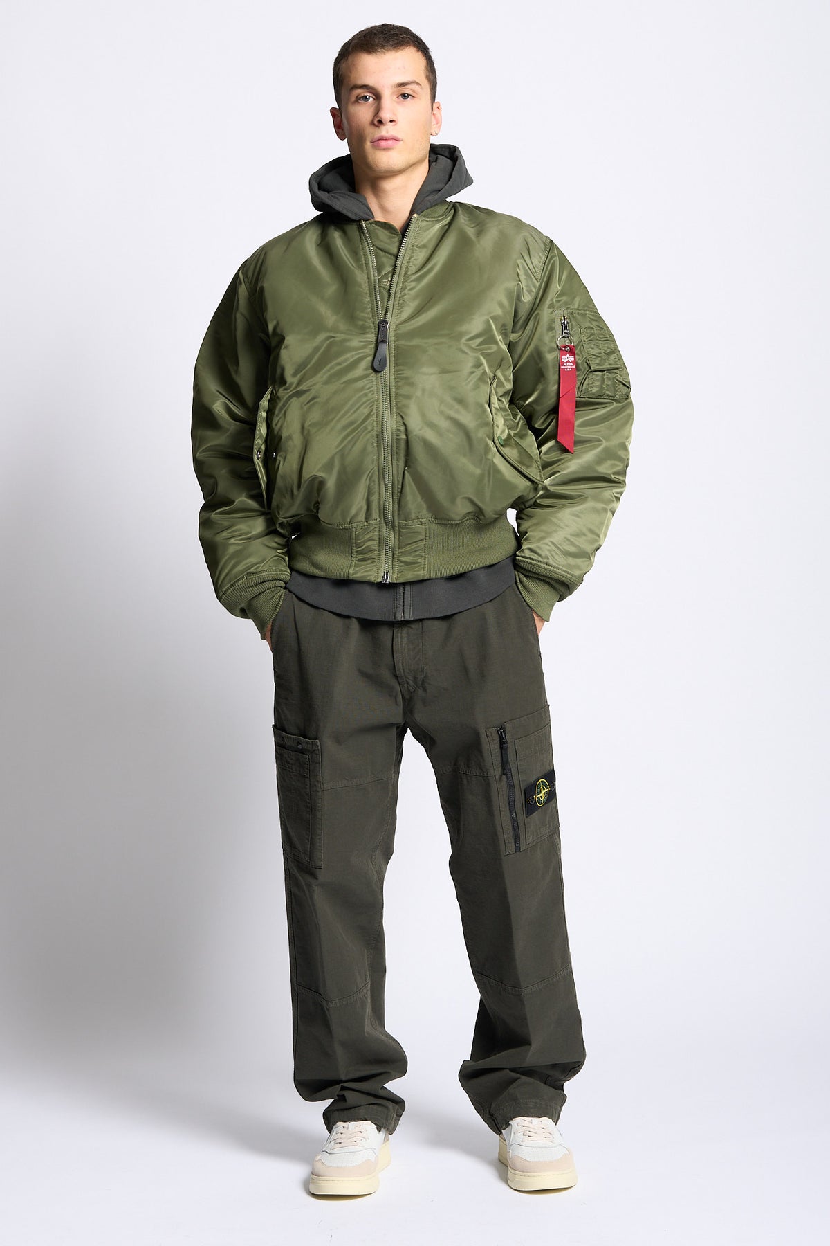 Alpha industries Giubbino Bomber Heritage MA-1 Verde Uomo-3