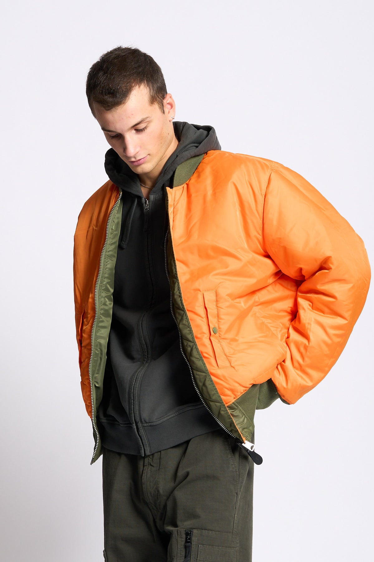 Alpha industries Giubbino Bomber Heritage MA-1 Verde Uomo-11