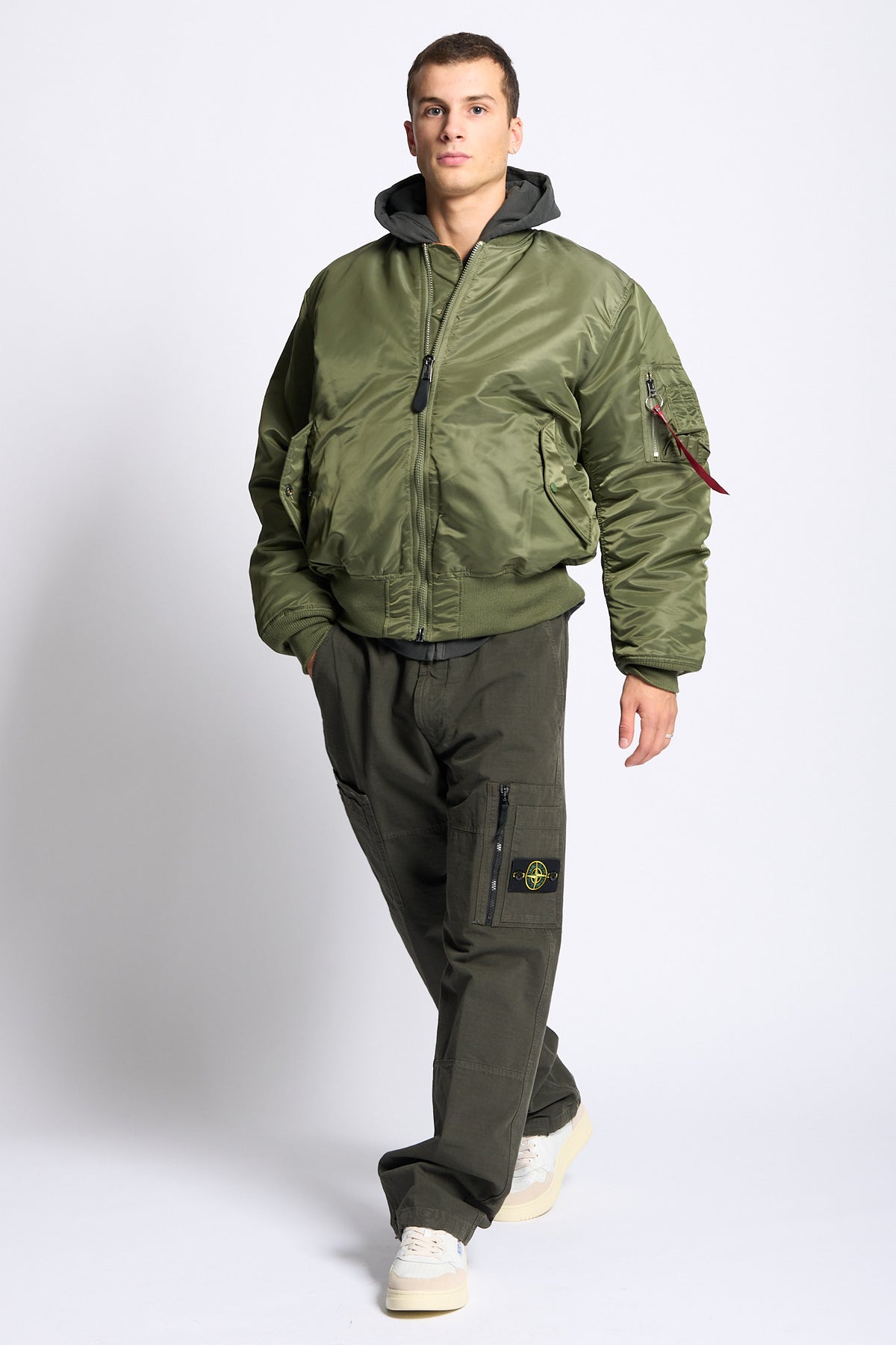 Alpha industries Giubbino Bomber Heritage MA-1 Verde Uomo-2
