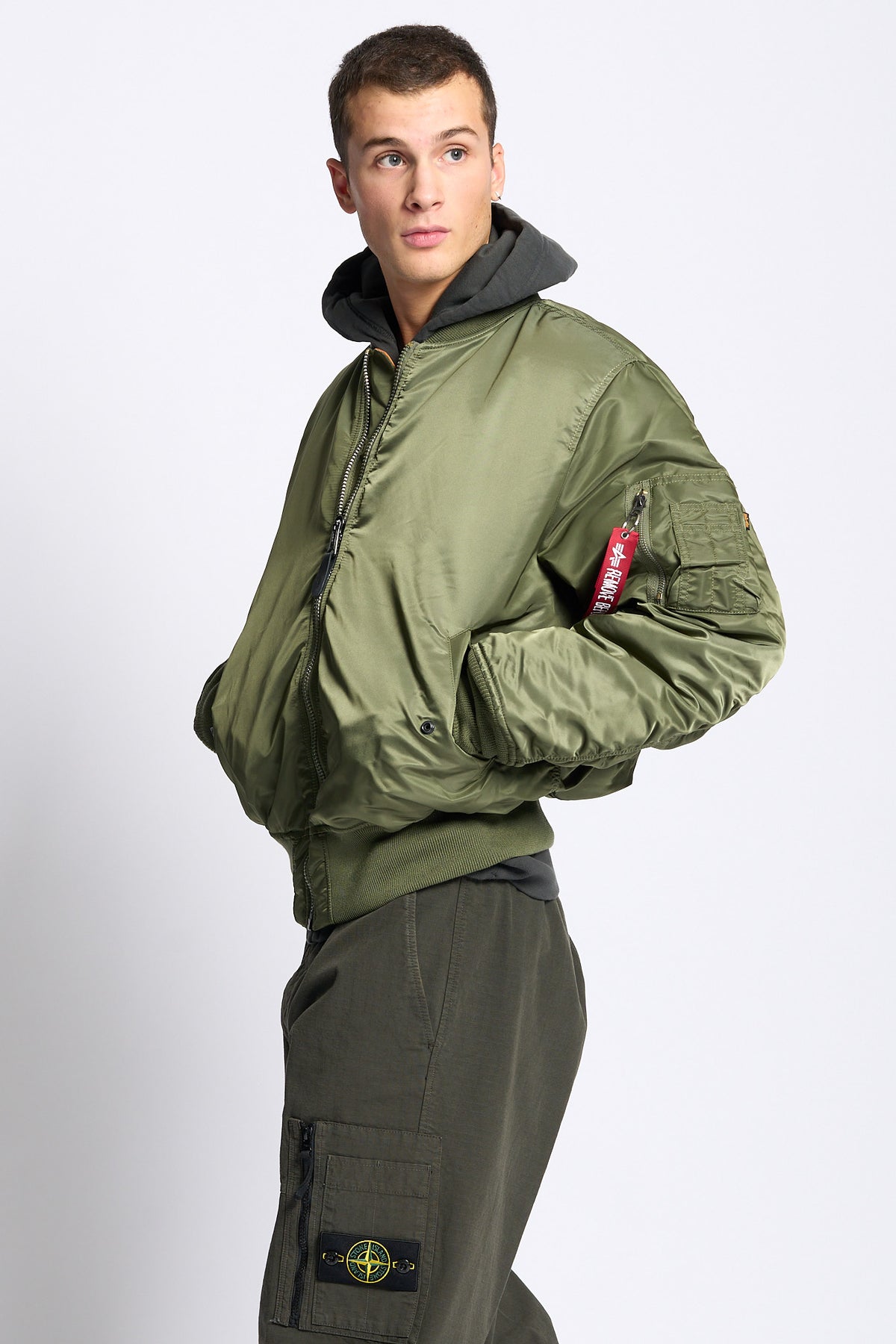 Alpha industries Giubbino Bomber Heritage MA-1 Verde Uomo-1