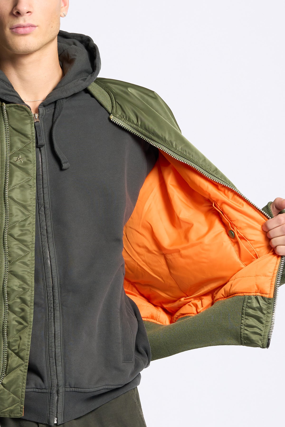 Alpha industries Giubbino Bomber Heritage MA-1 Verde Uomo-8