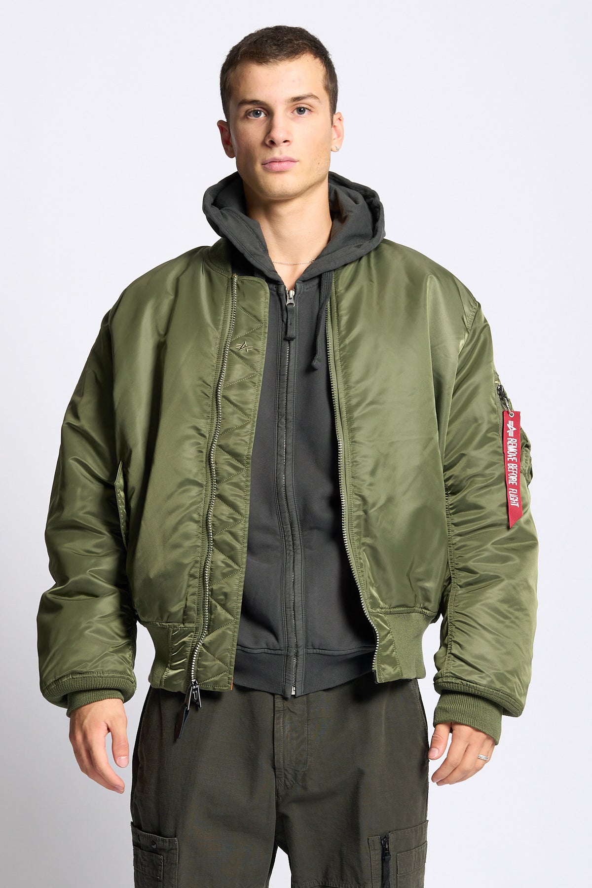 Alpha industries Giubbino Bomber Heritage MA-1 Verde Uomo-9