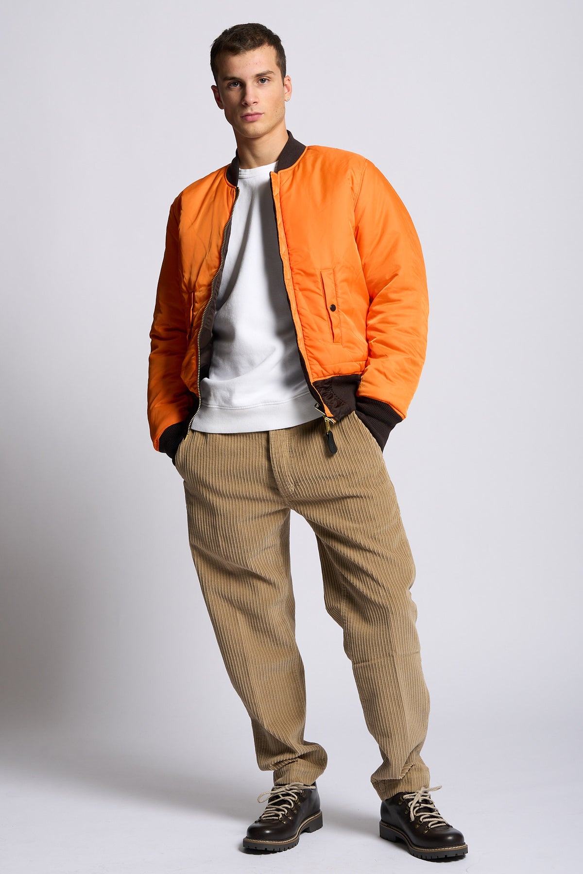 Alpha industries Giubbino Bomber MA-1 Heritage Marrone Uomo-11