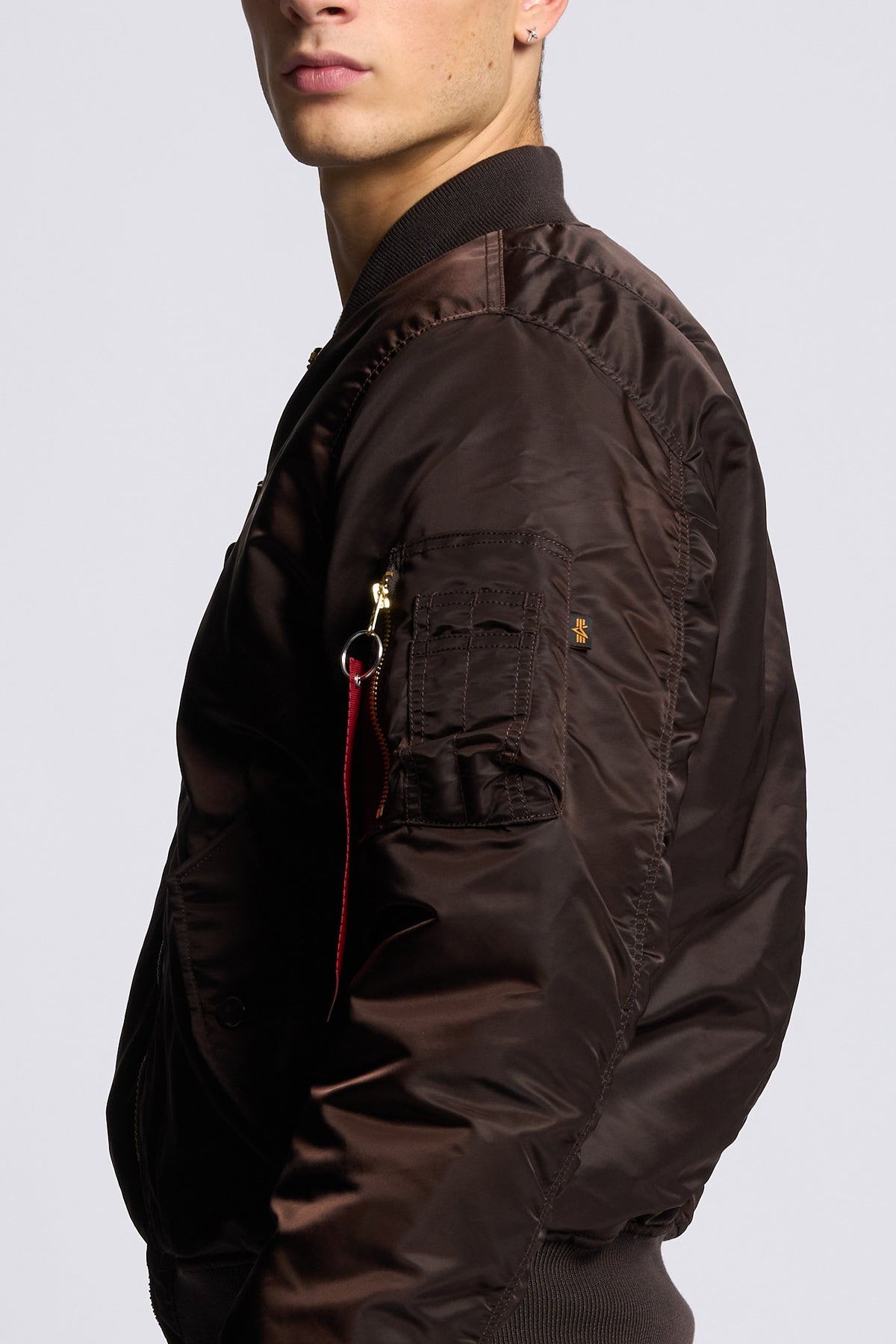 Alpha industries Giubbino Bomber MA-1 Heritage Marrone Uomo-6