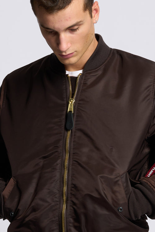 Alpha industries Giubbino Bomber MA-1 Heritage Marrone Uomo