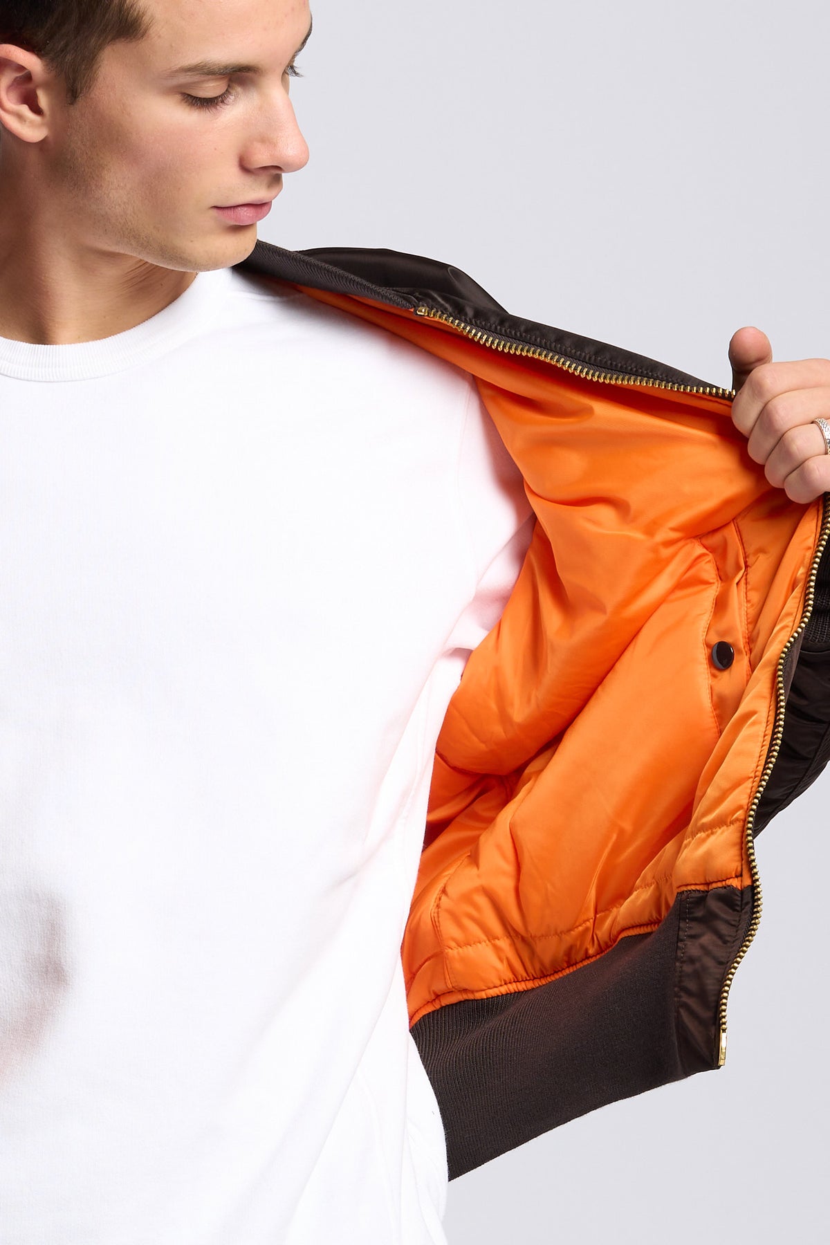 Alpha industries Giubbino Bomber MA-1 Heritage Marrone Uomo-9