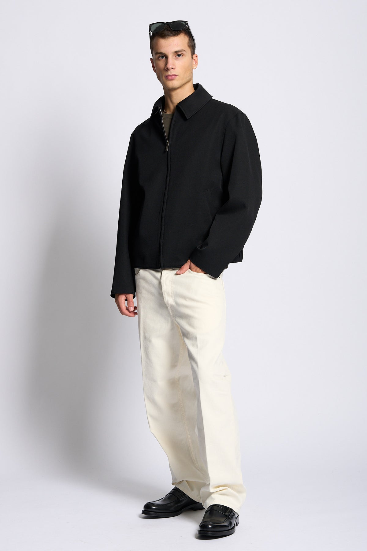 Archivium Giubbino Zip Blu Uomo-2