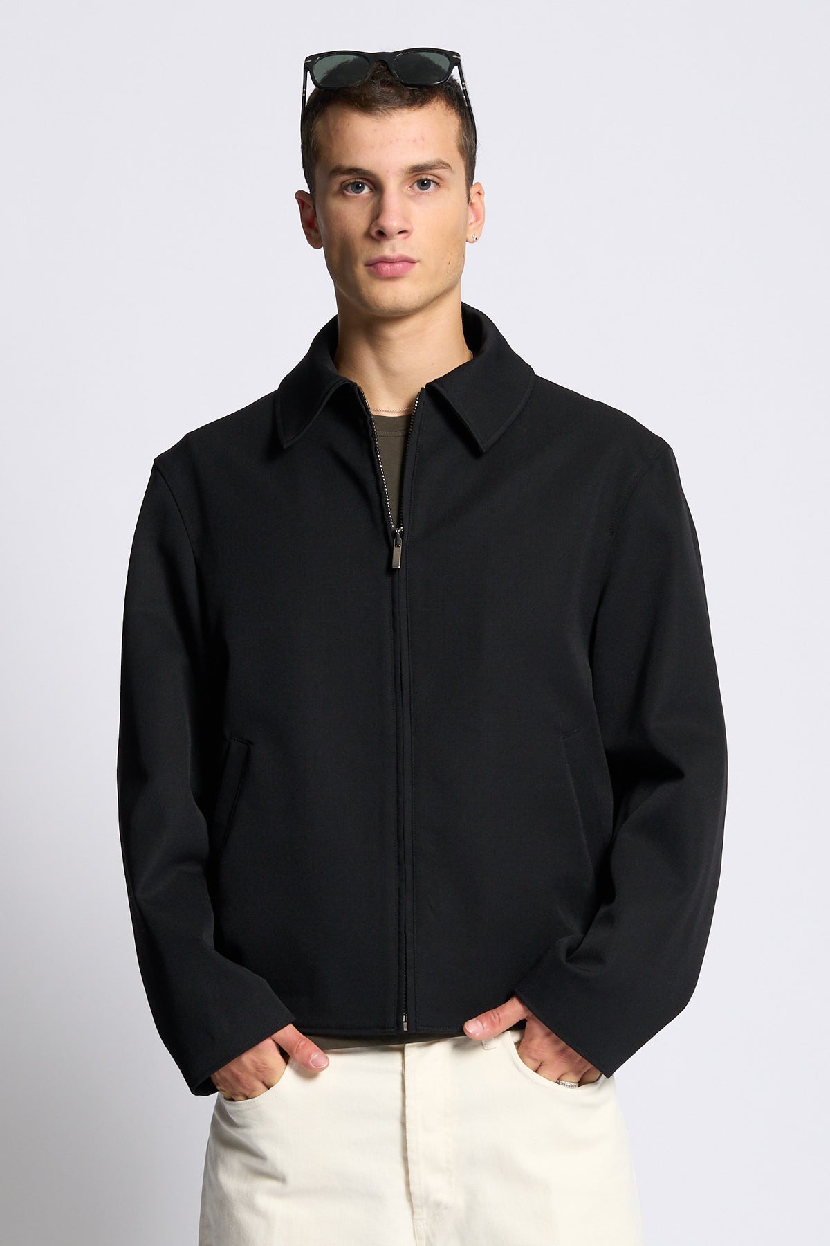 Archivium Giubbino Zip Blu Uomo-1