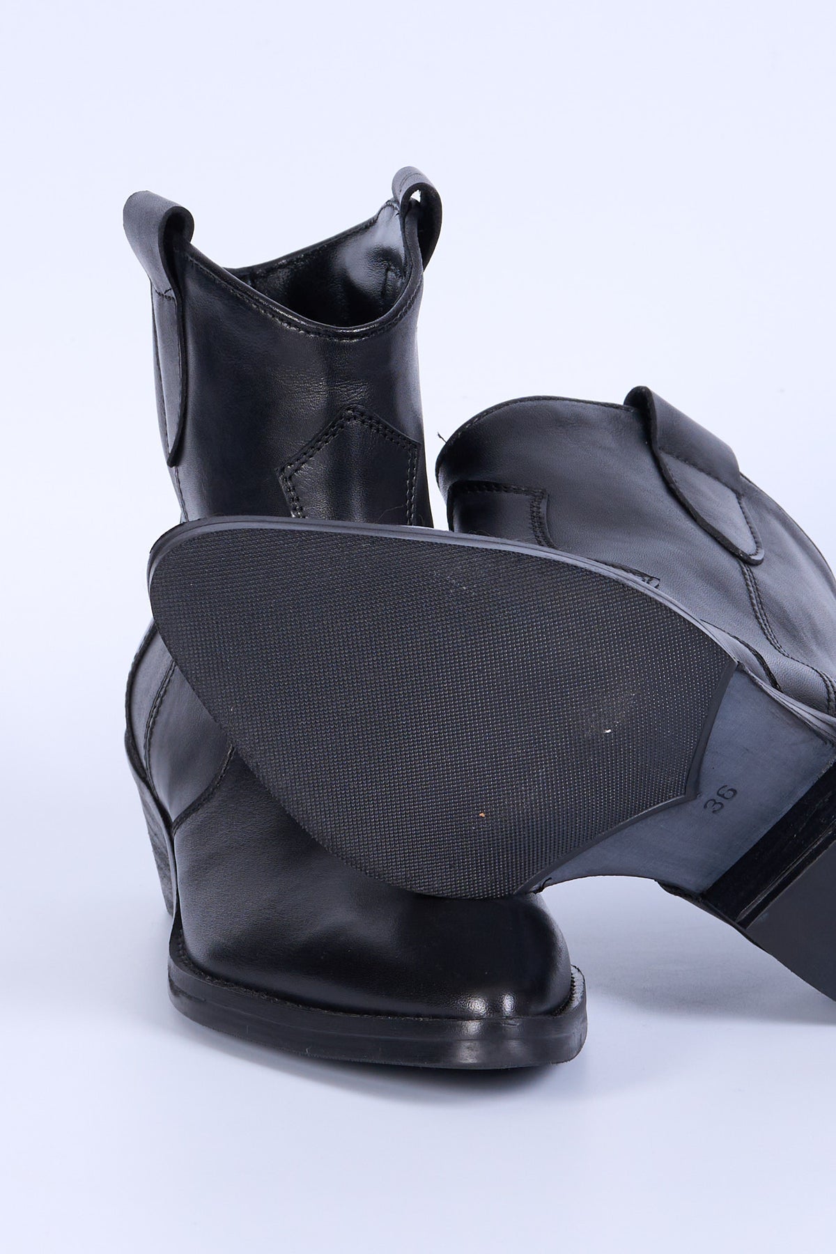 Ardito Stivaletto Texano Nero Donna-6