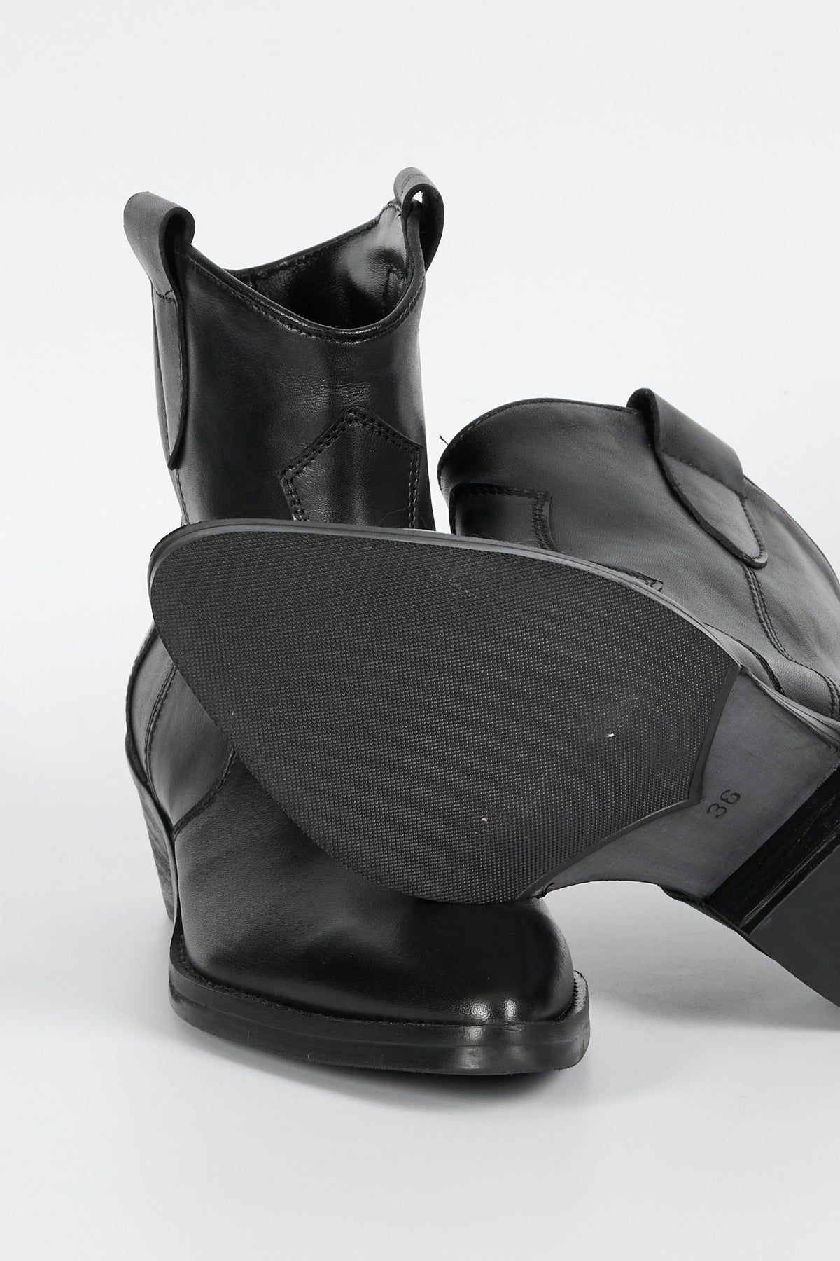 Ardito Stivaletto Texano Nero Donna-6