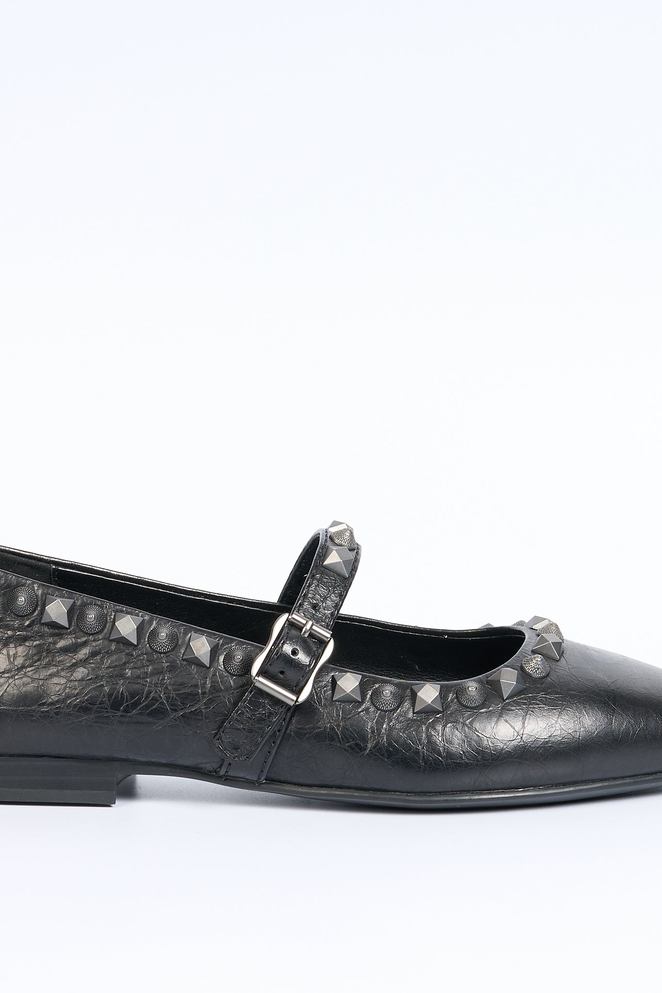 Ash Ballerina BEATNIK con Borchie Nero Donna-2