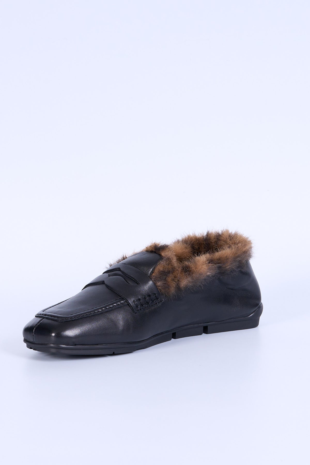 Ash Mocassino Pelo Nero Donna-4