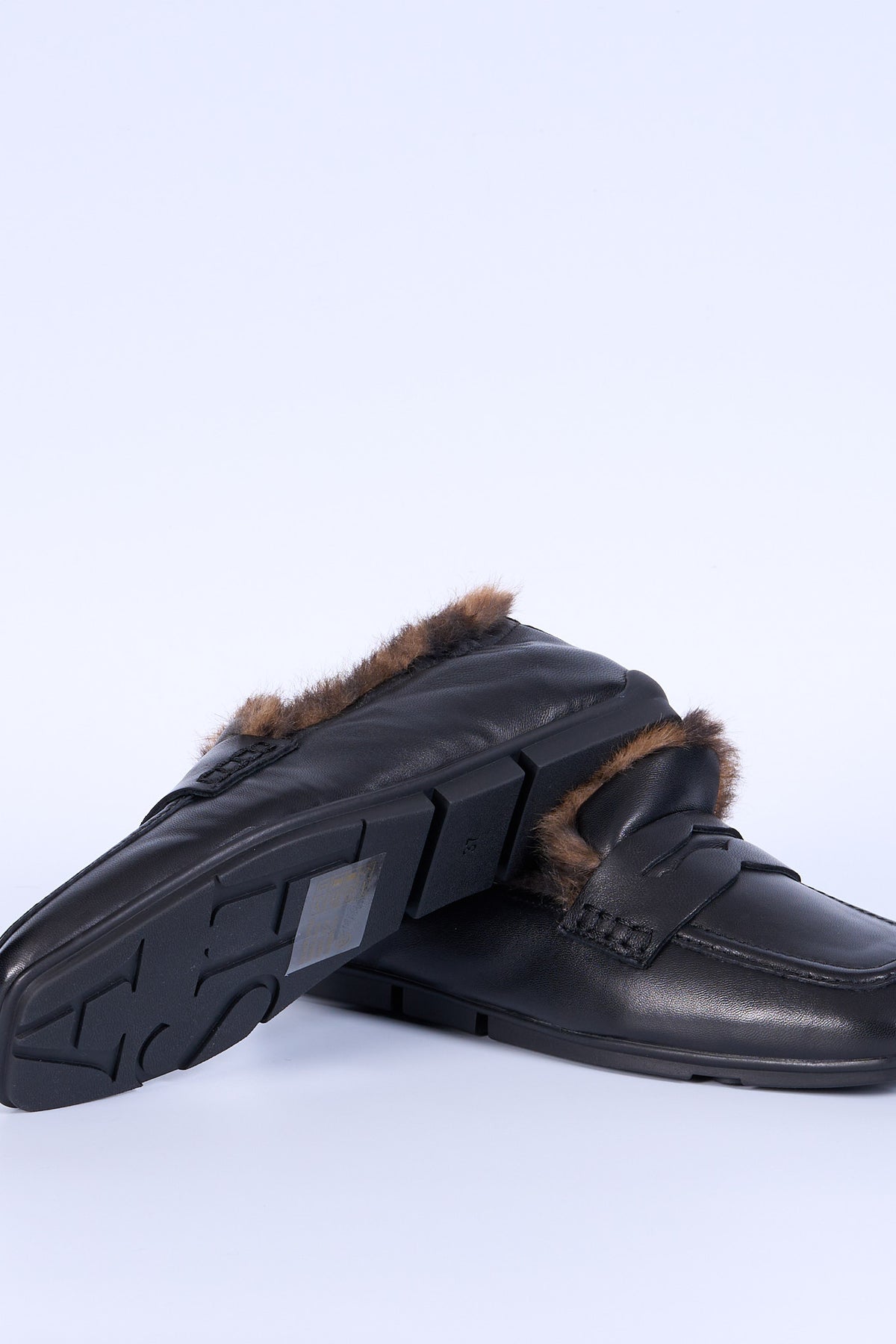 Ash Mocassino Pelo Nero Donna-5