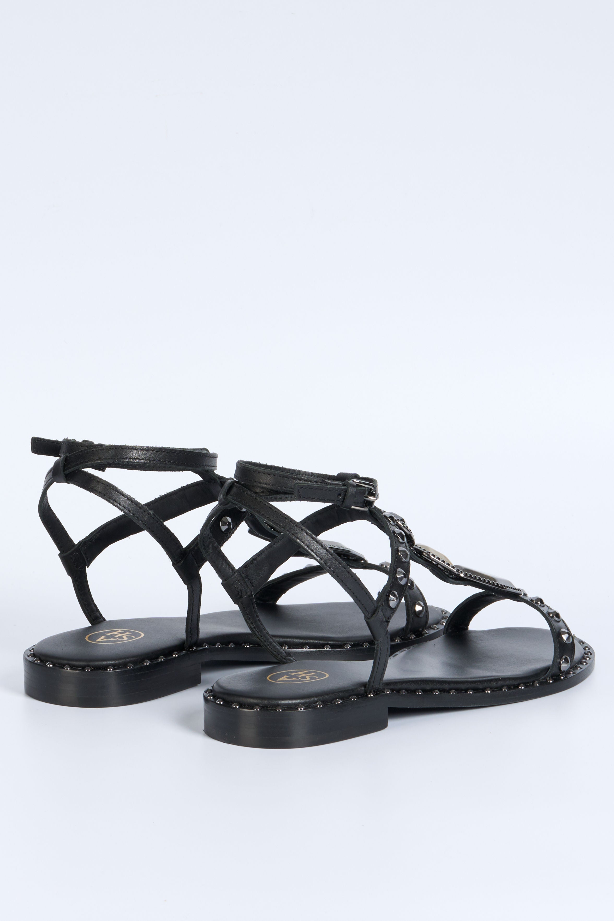 Ash Sandalo Penny Pietre Nero Donna-5