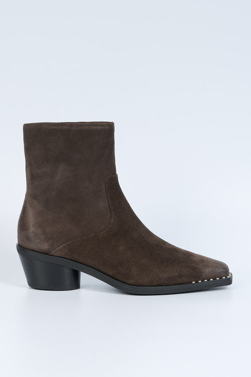 Ash Stivaletto Suede Marrone Donna