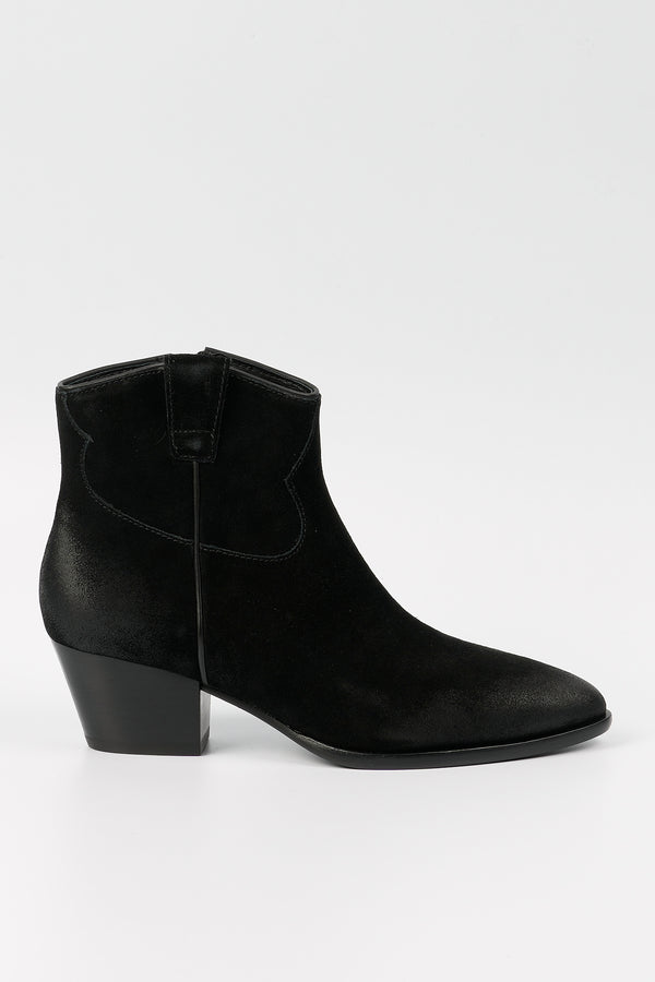 Ash Women's Black Texan Ankle Boot