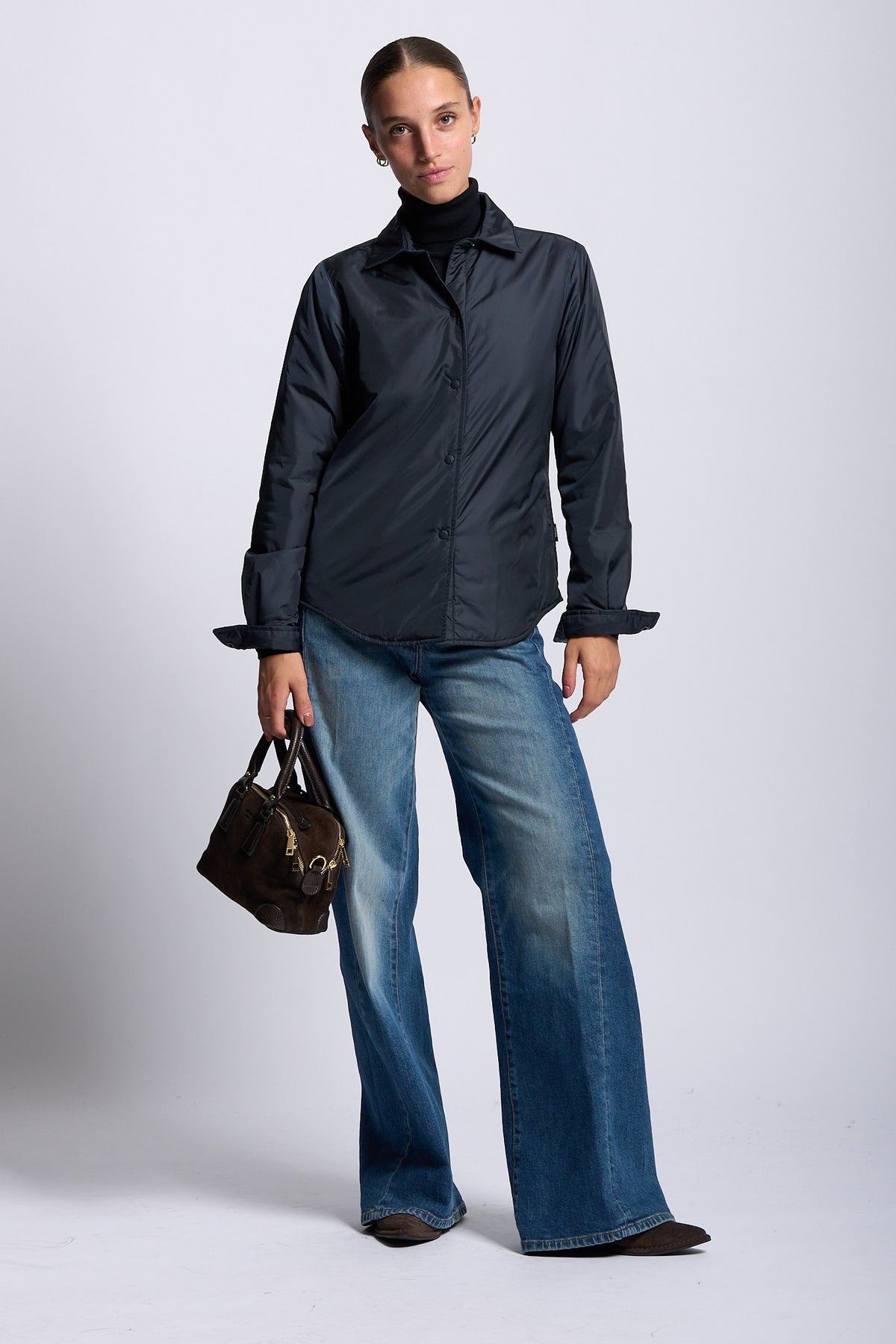 Aspesi Giacca Camicia GLUE Blu Donna in nylon-9