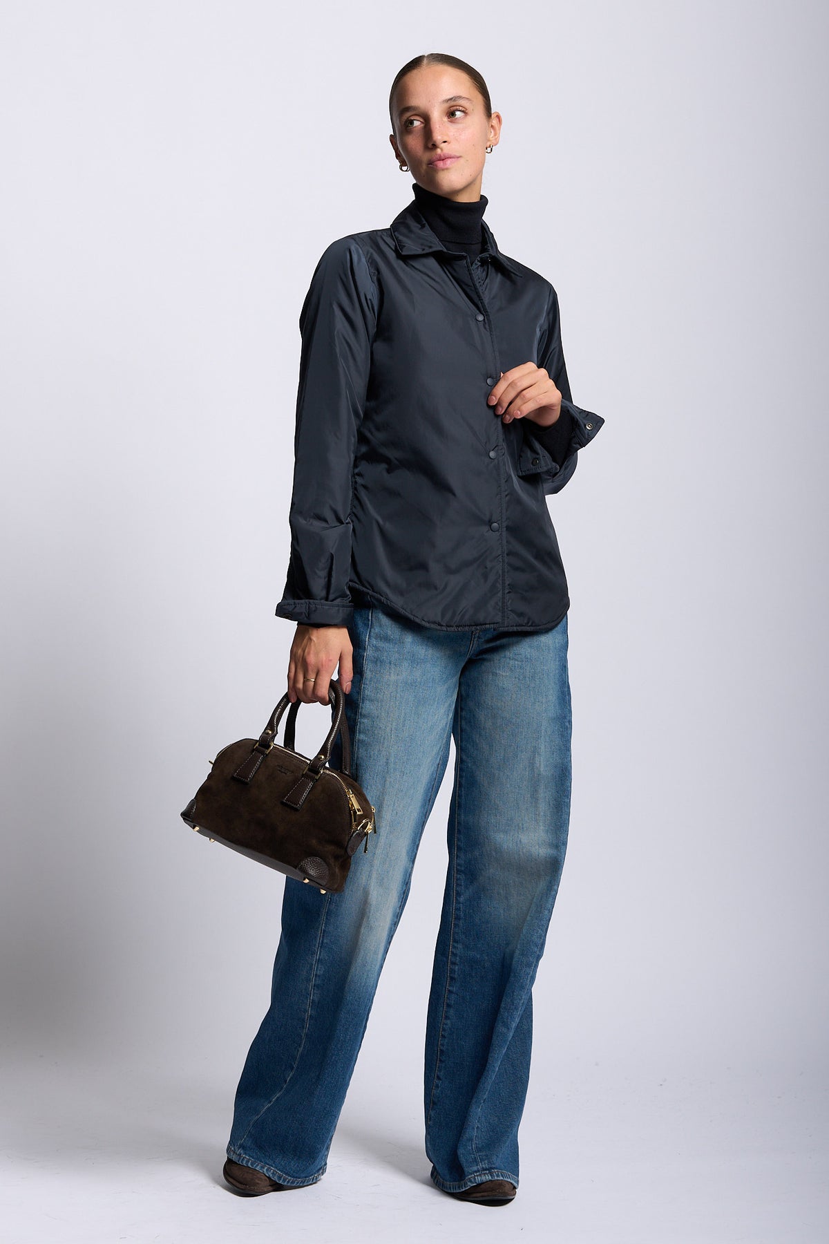 Aspesi Giacca Camicia GLUE Blu Donna in nylon-2