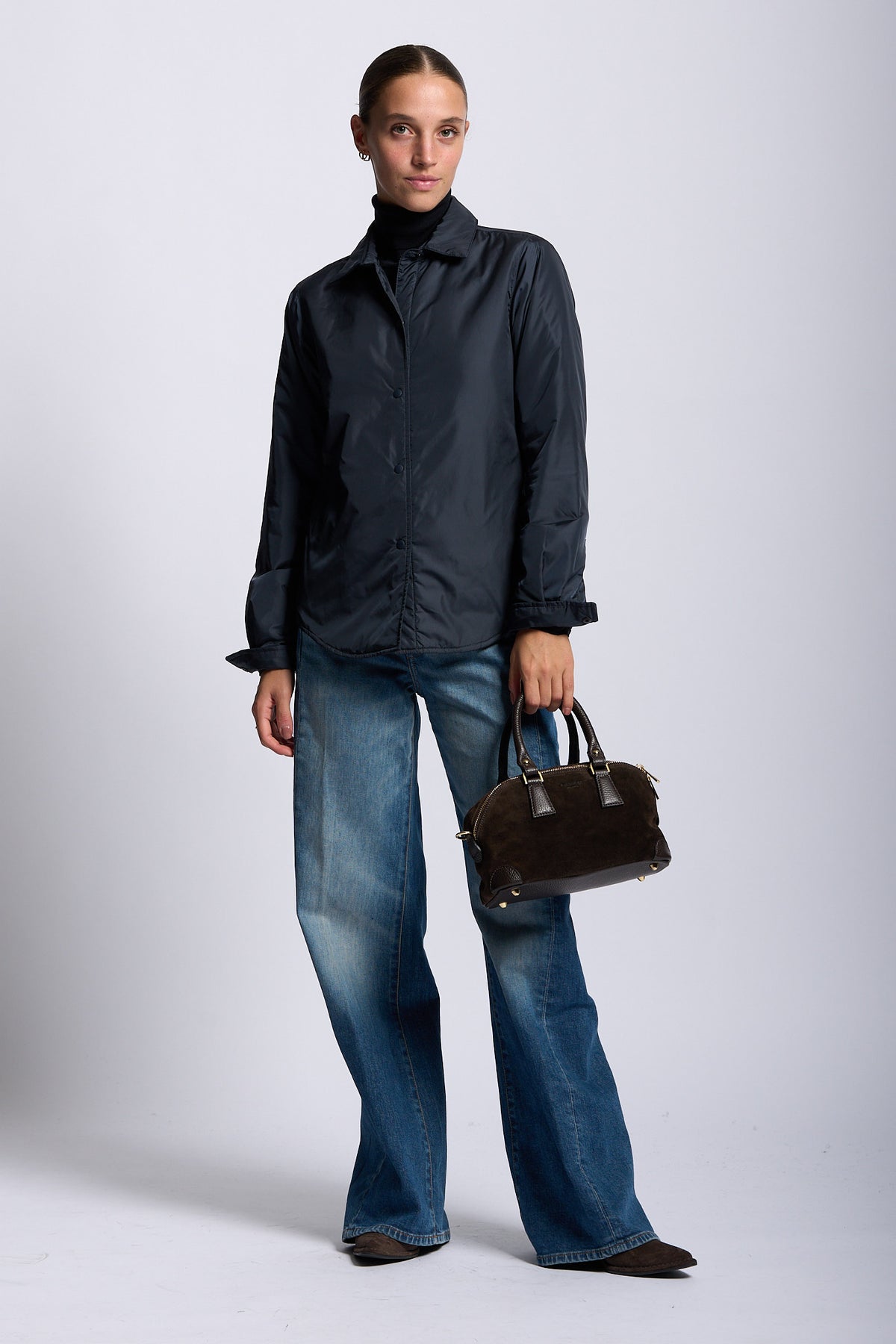 Aspesi Giacca Camicia GLUE Blu Donna in nylon-8