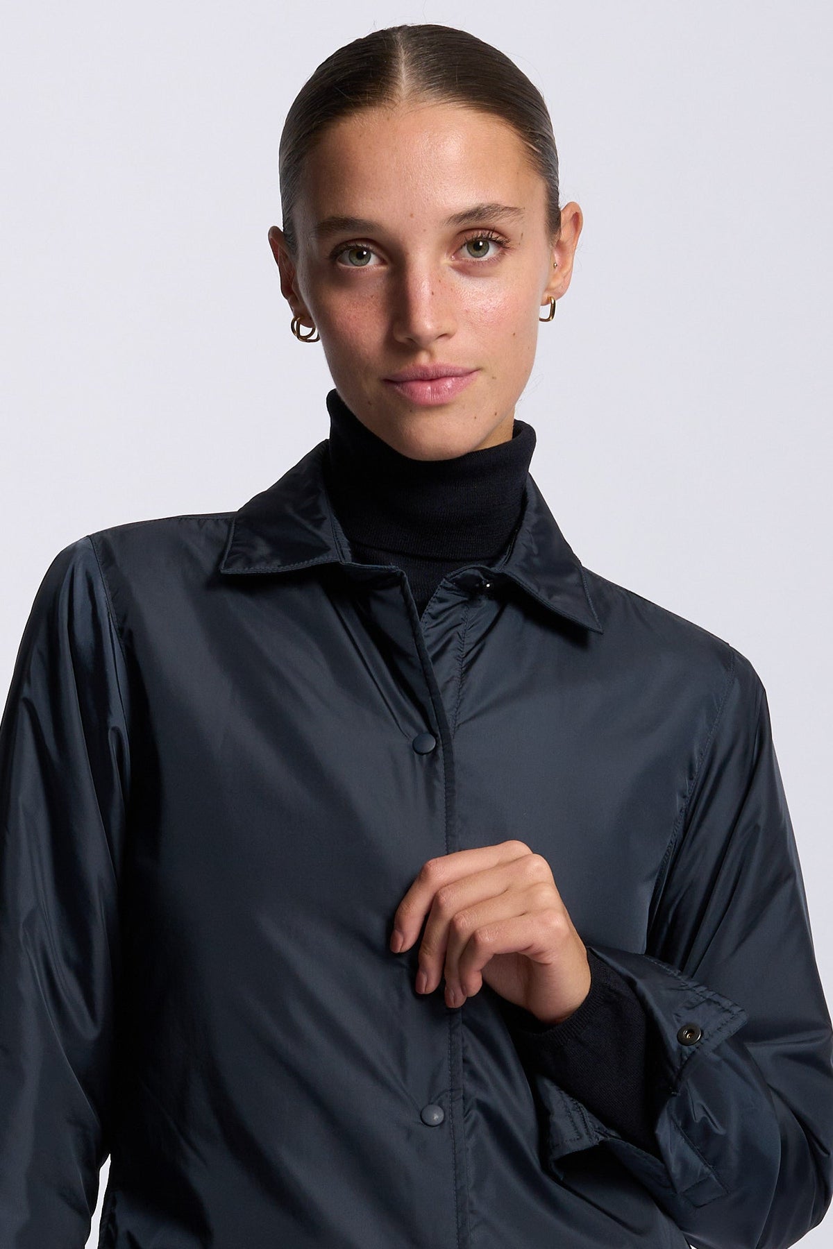 Aspesi Giacca Camicia GLUE Blu Donna in nylon-10