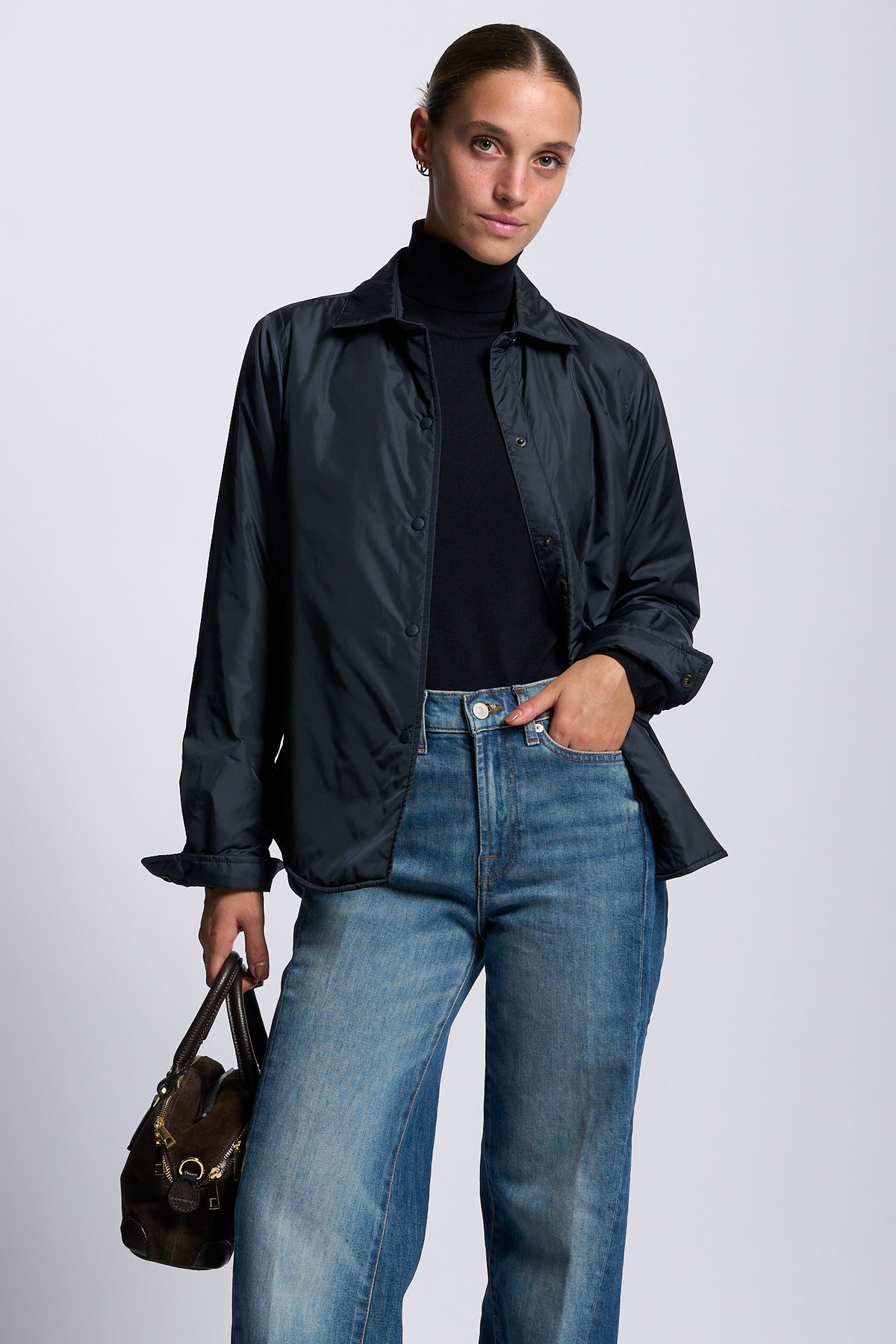 Aspesi Giacca Camicia GLUE Blu Donna in nylon-4