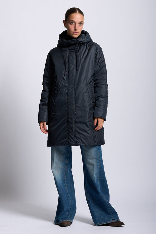 Aspesi Parka MODERNA CORE Nylon tecnico blu donna