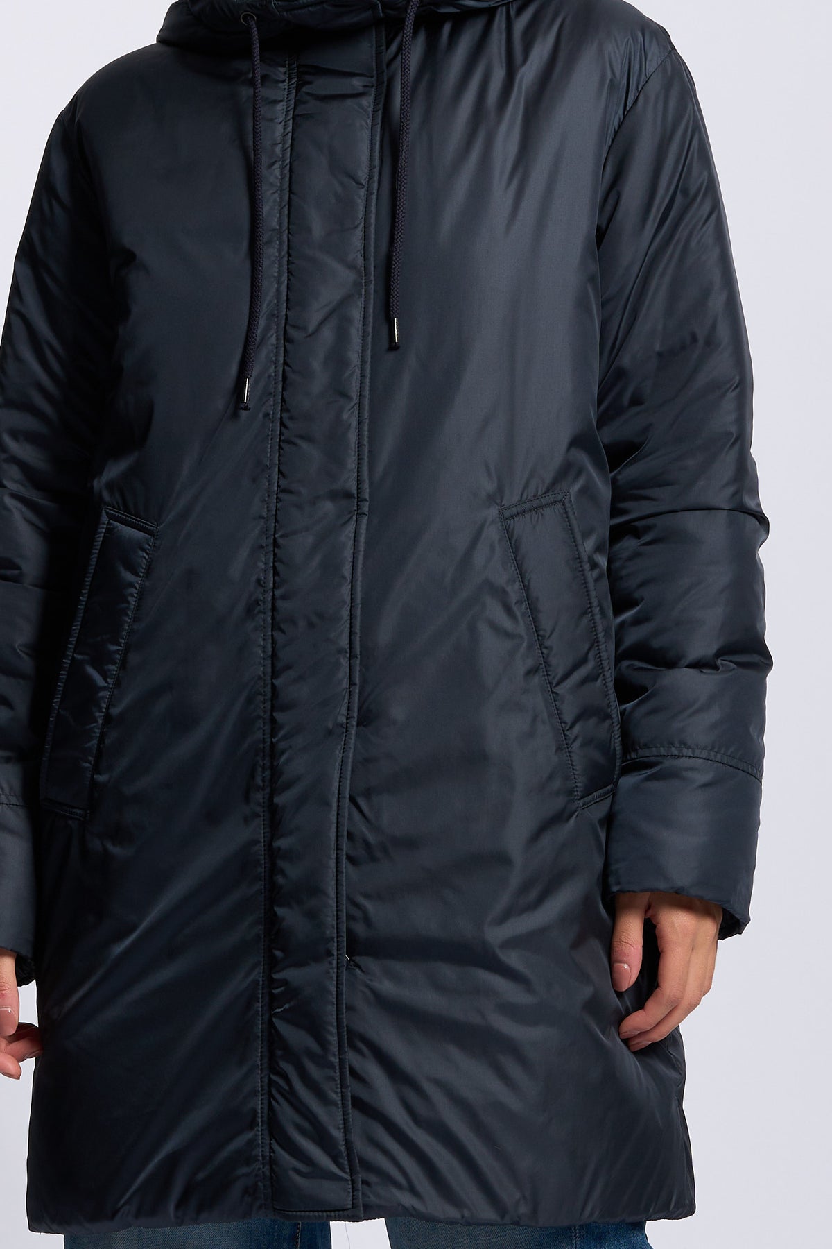 Aspesi Parka MODERNA CORE Nylon tecnico blu donna-5