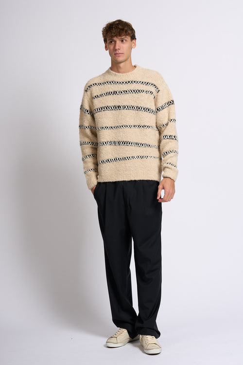 Atomofactory Girocollo Boucle' Beige Uomo-2