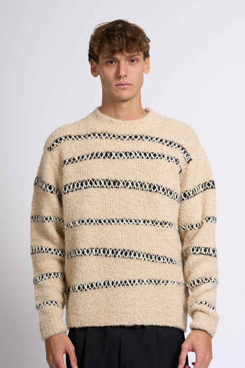 Atomofactory Girocollo Boucle' Beige Uomo