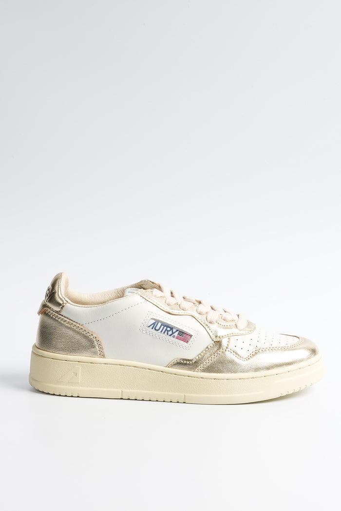 Autry Sneaker AULW Bianco/Oro Donna