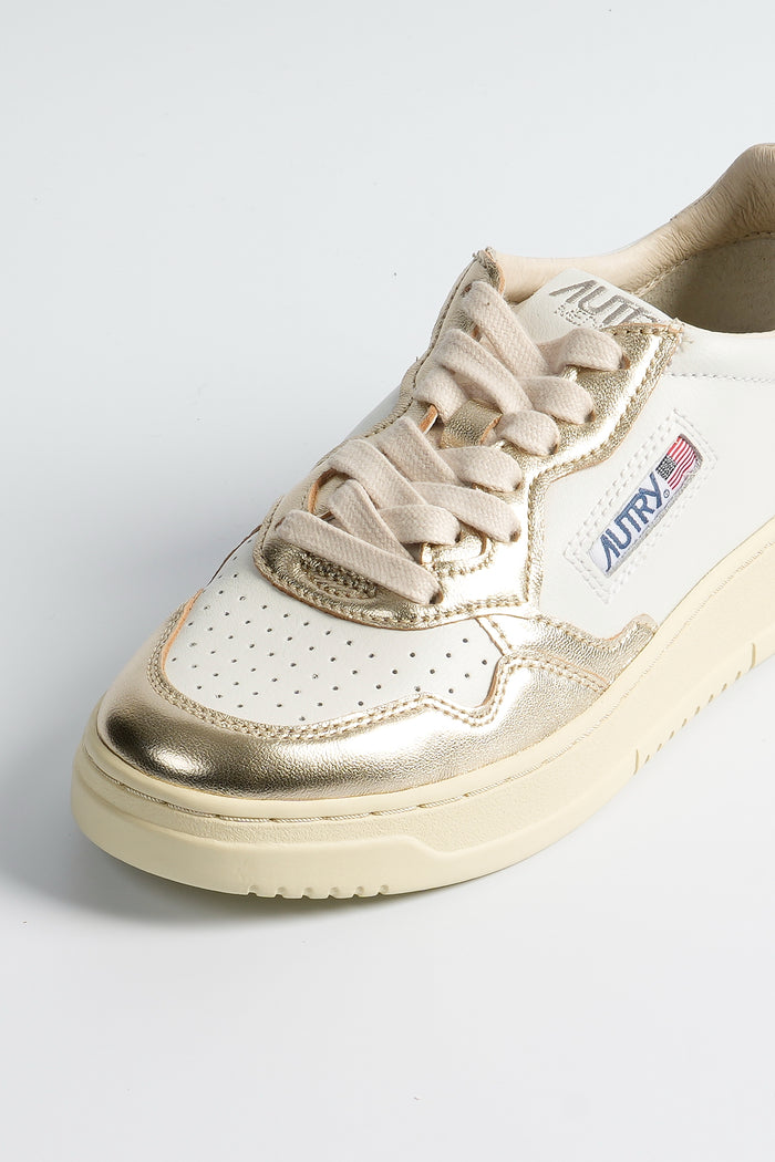 Autry Sneaker AULW Bianco/Oro Donna-2