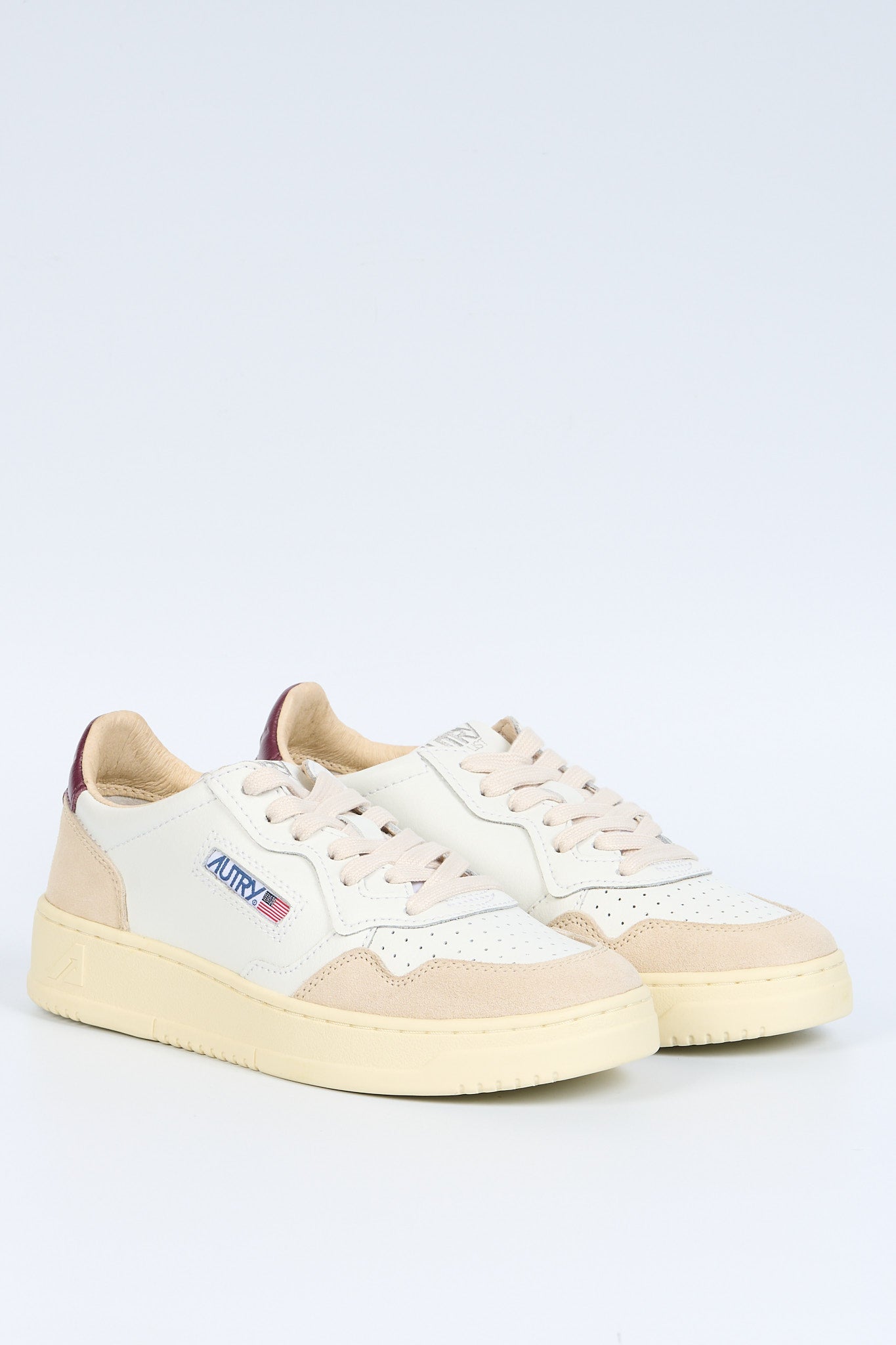 Autry Sneaker AULW LS03 Bianco/Bordeaux Donna-3