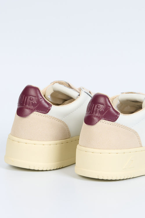 Autry Sneaker AULW LS03 Bianco/Bordeaux Donna-2