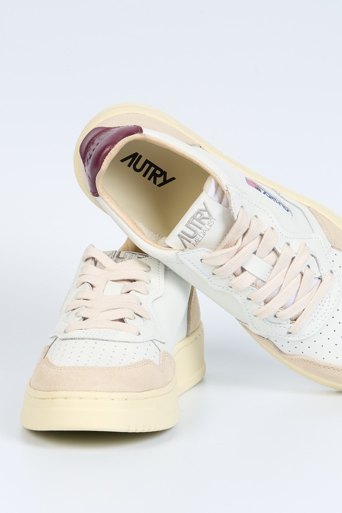 Autry Sneaker AULW LS03 Bianco/Bordeaux Donna-5