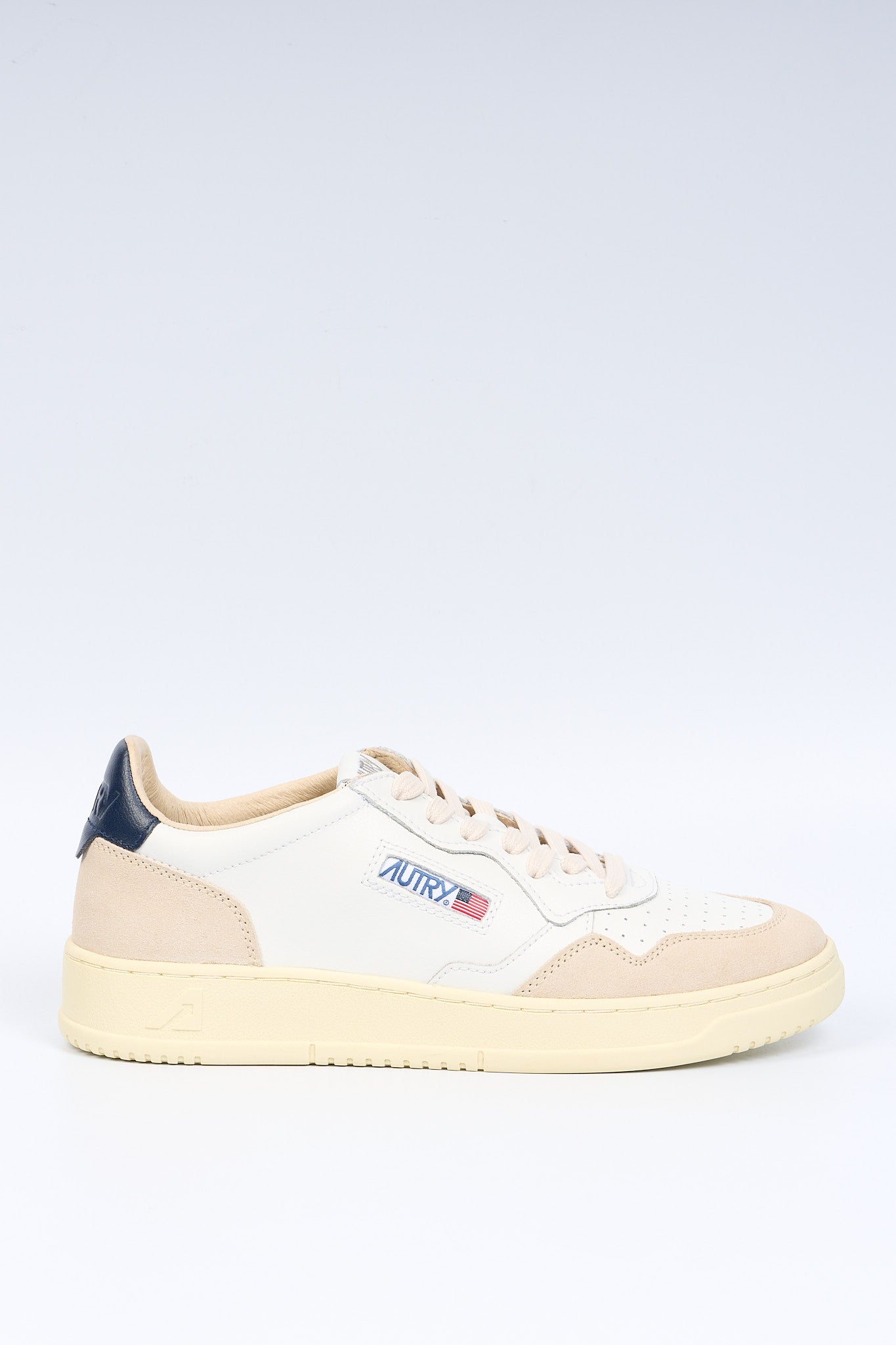 Autry Sneaker MEDALIST AULM LS33 Suede Bianco/Blu Uomo-1