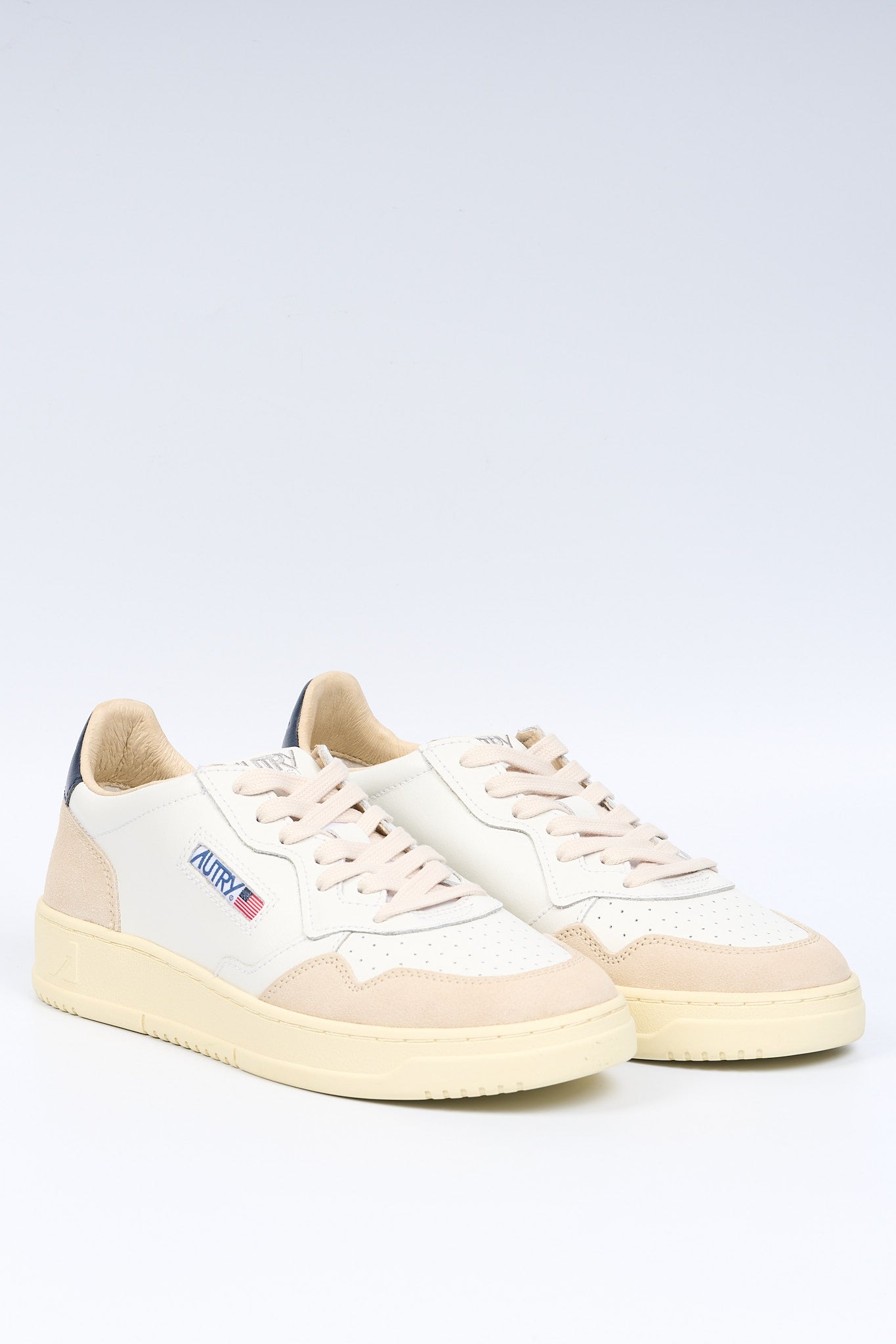 Autry Sneaker MEDALIST AULM LS33 Suede Bianco/Blu Uomo-3