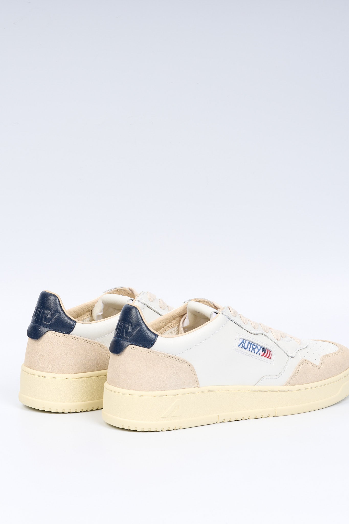Autry Sneaker MEDALIST AULM LS33 Suede Bianco/Blu Uomo-4