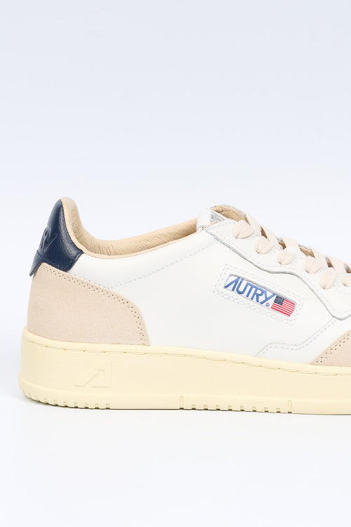 Autry Sneaker MEDALIST AULM LS33 Suede Bianco/Blu Uomo-2