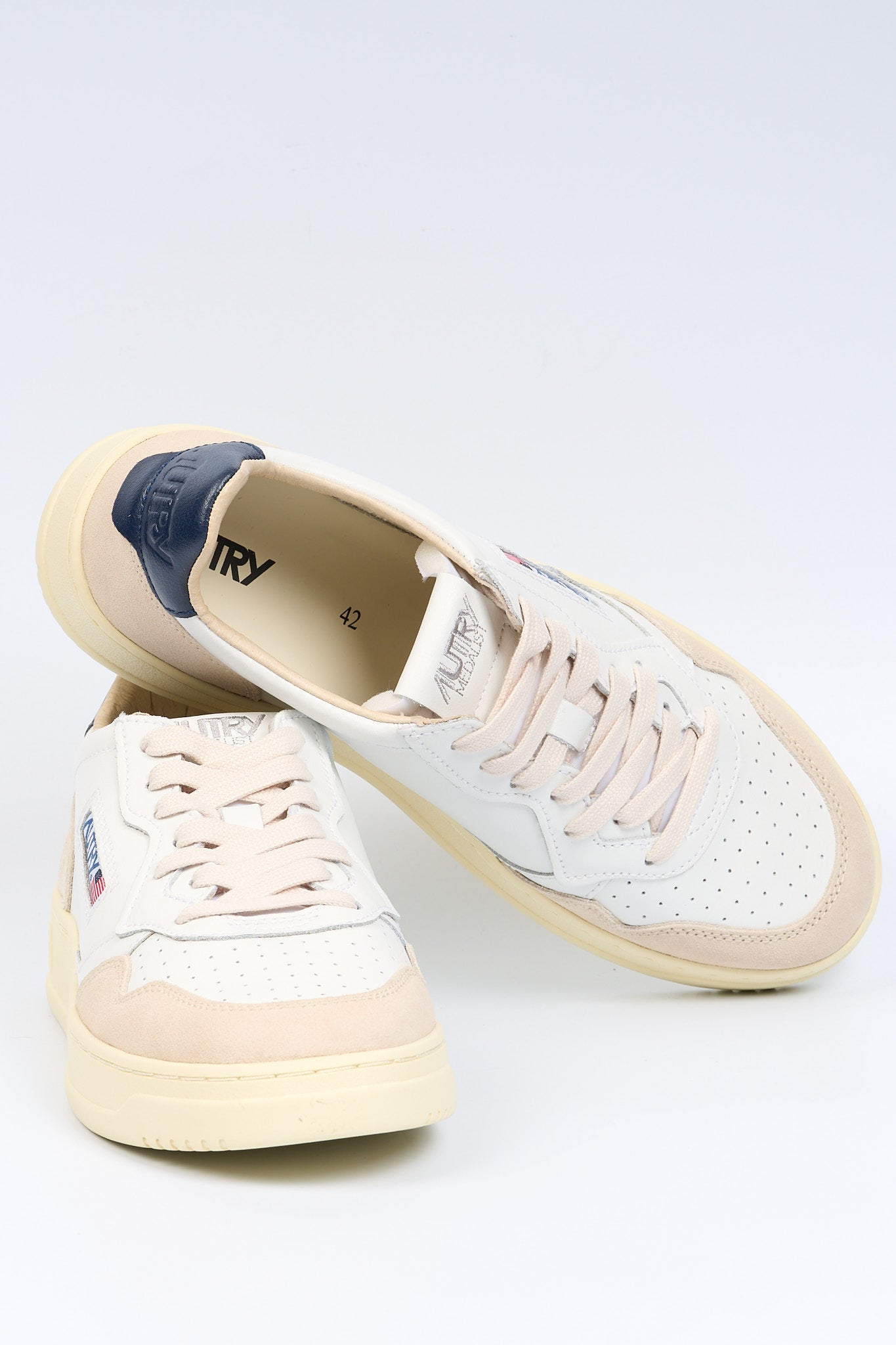 Autry Sneaker MEDALIST AULM LS33 Suede Bianco/Blu Uomo-6
