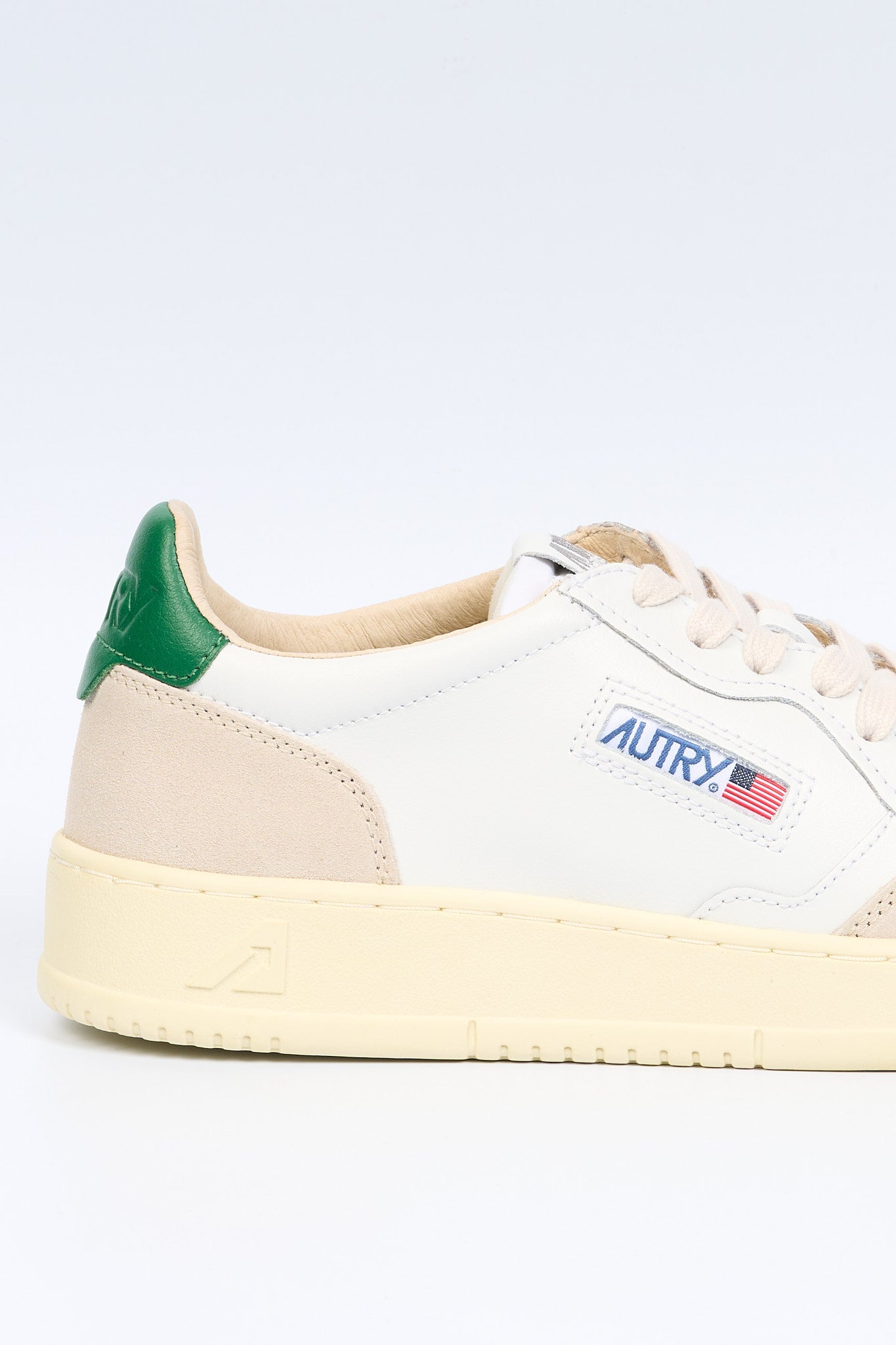 Autry Sneaker MEDALIST AULM LS33 Suede Bianco/Verde Uomo-7
