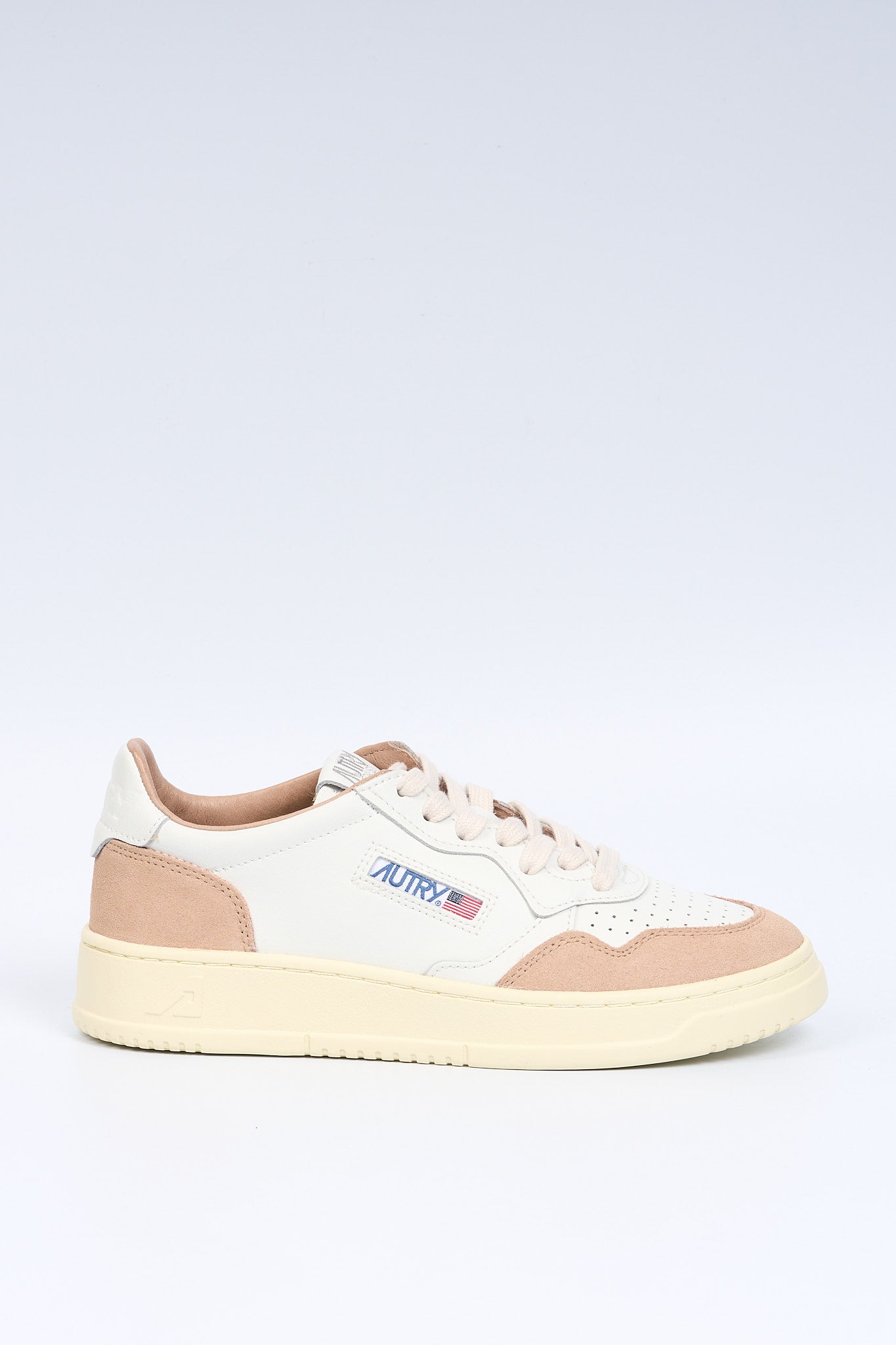 Autry Sneaker MEDALIST AULW FT04 Suede Bianco/Rosa Donna-1
