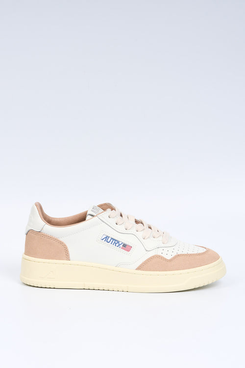Autry Sneaker MEDALIST AULW FT04 Suede Bianco/Rosa Donna
