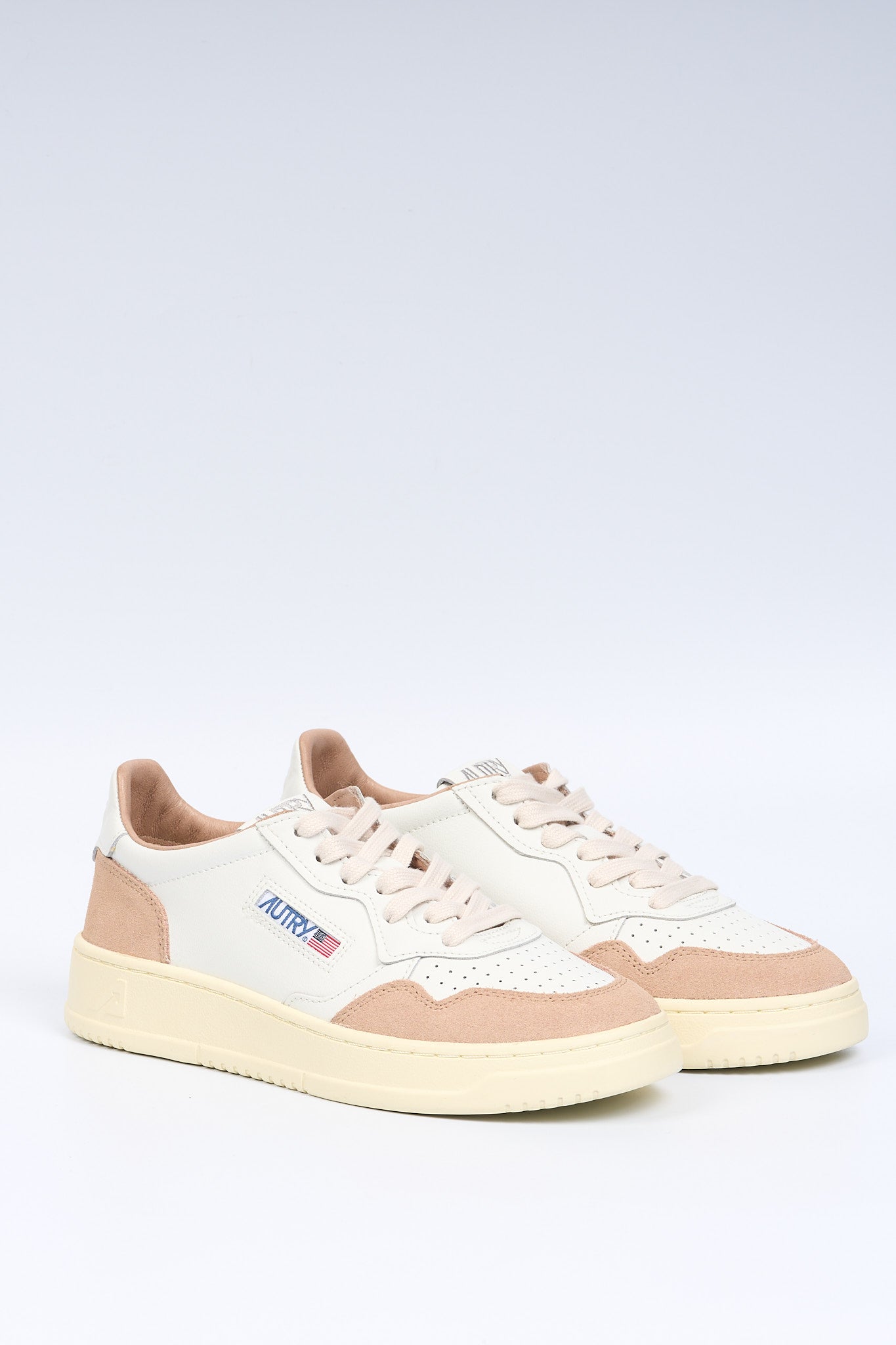 Autry Sneaker MEDALIST AULW FT04 Suede Bianco/Rosa Donna-3
